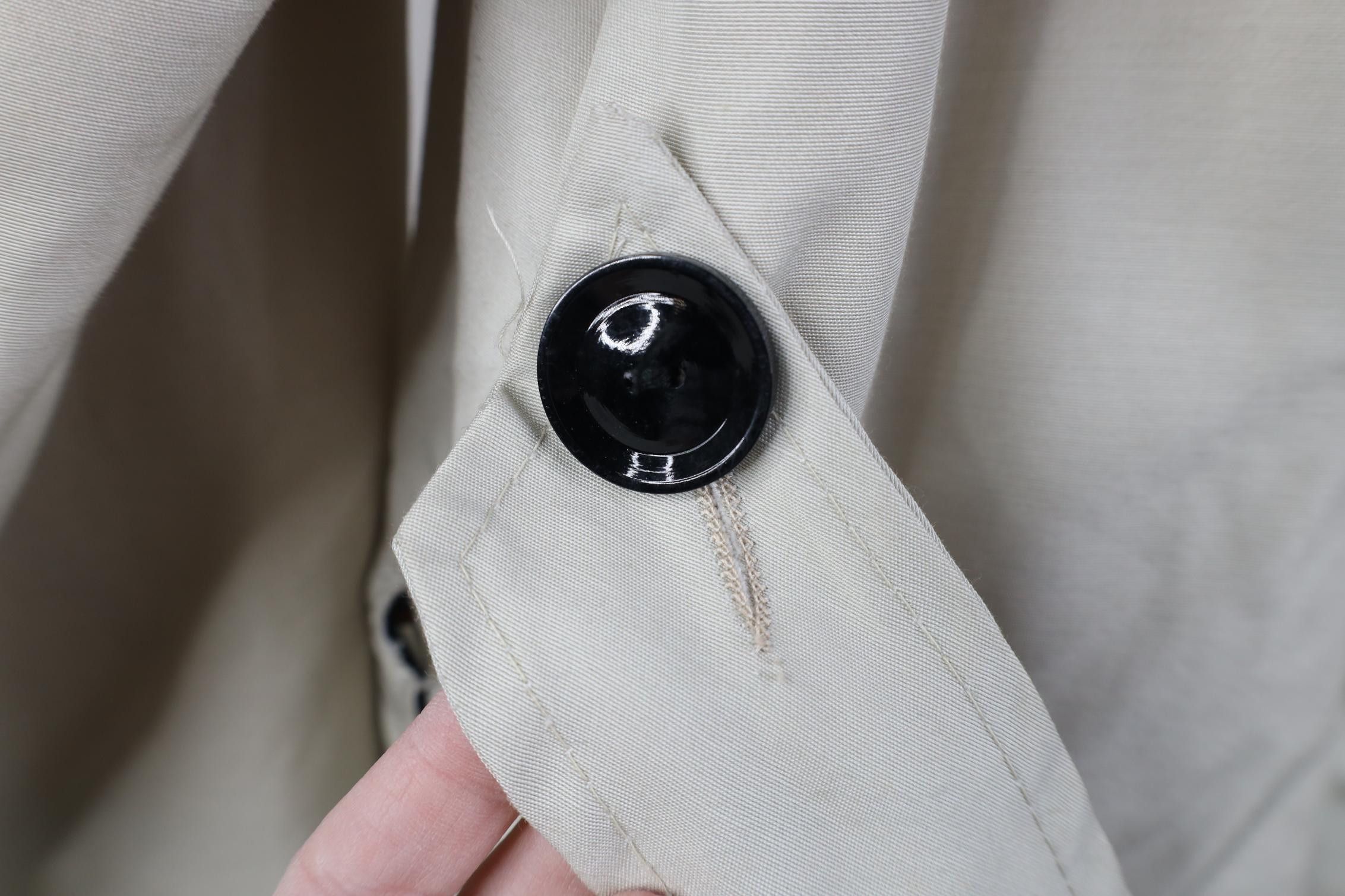 Vintage Vintage 50s Rayon Gabardine Trench Coat Rain Jacket USA Size XL / US 12-14 / IT 48-50 - 12 Thumbnail