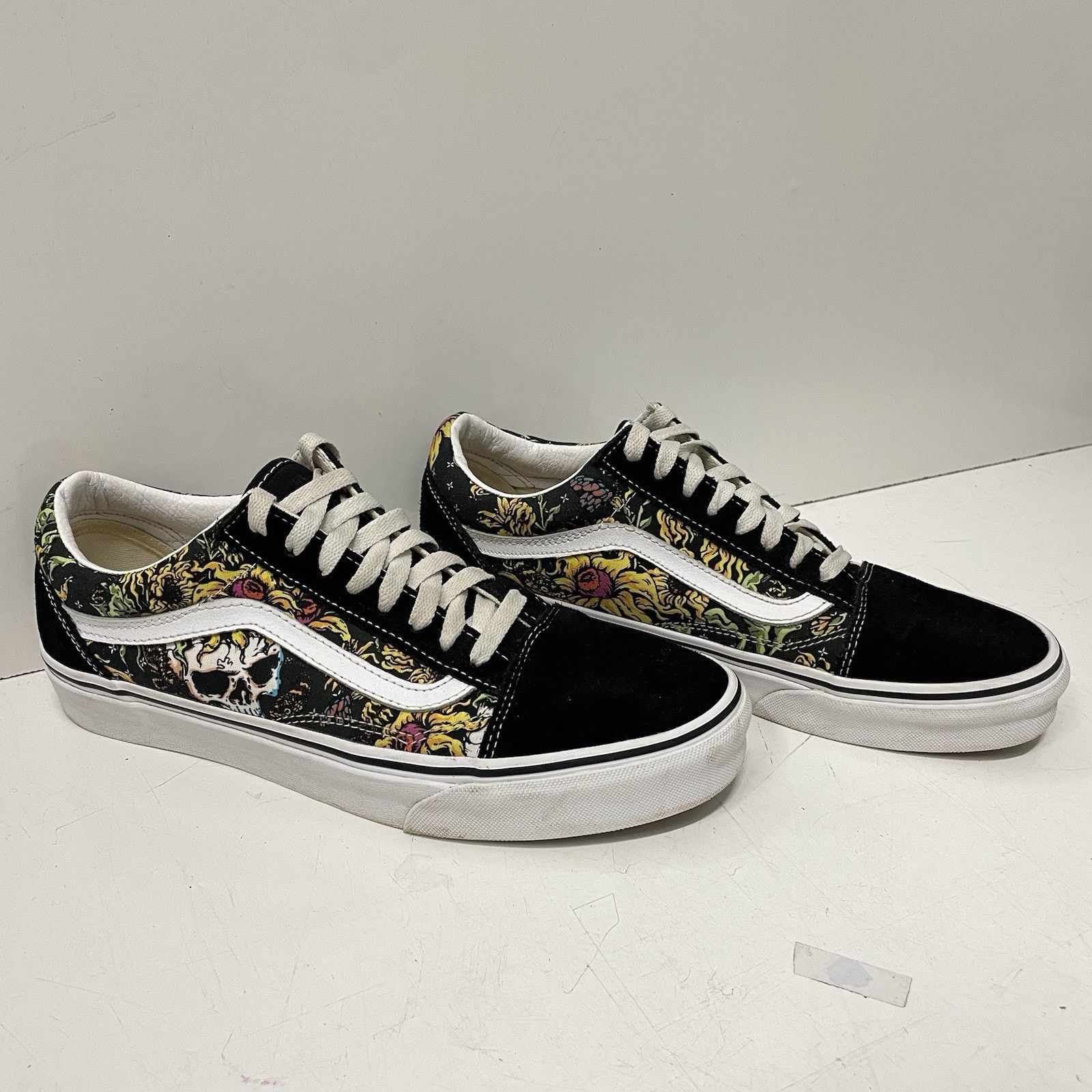 Vans Vans Old Skool Men 9.5 Beauty Skull Canvas Suede Skate Shoes Size US 9.5 / EU 42-43 - 5 Thumbnail