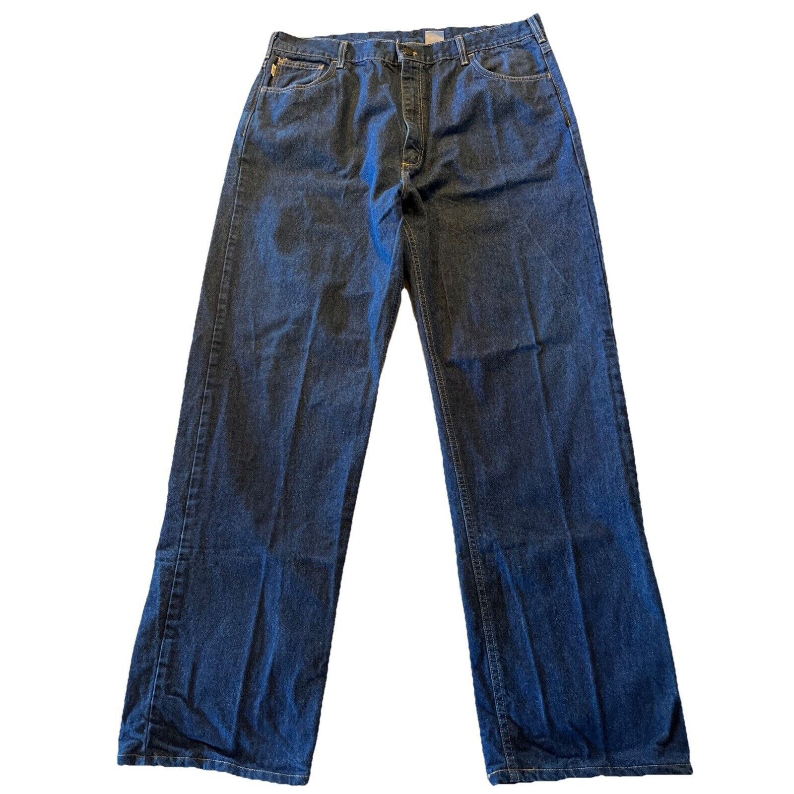 Carhartt Carhartt Flame Resistant Jeans Mens 40x34 Relaxed Denim Blue Size US 40 / EU 56 - 1 Thumbnail