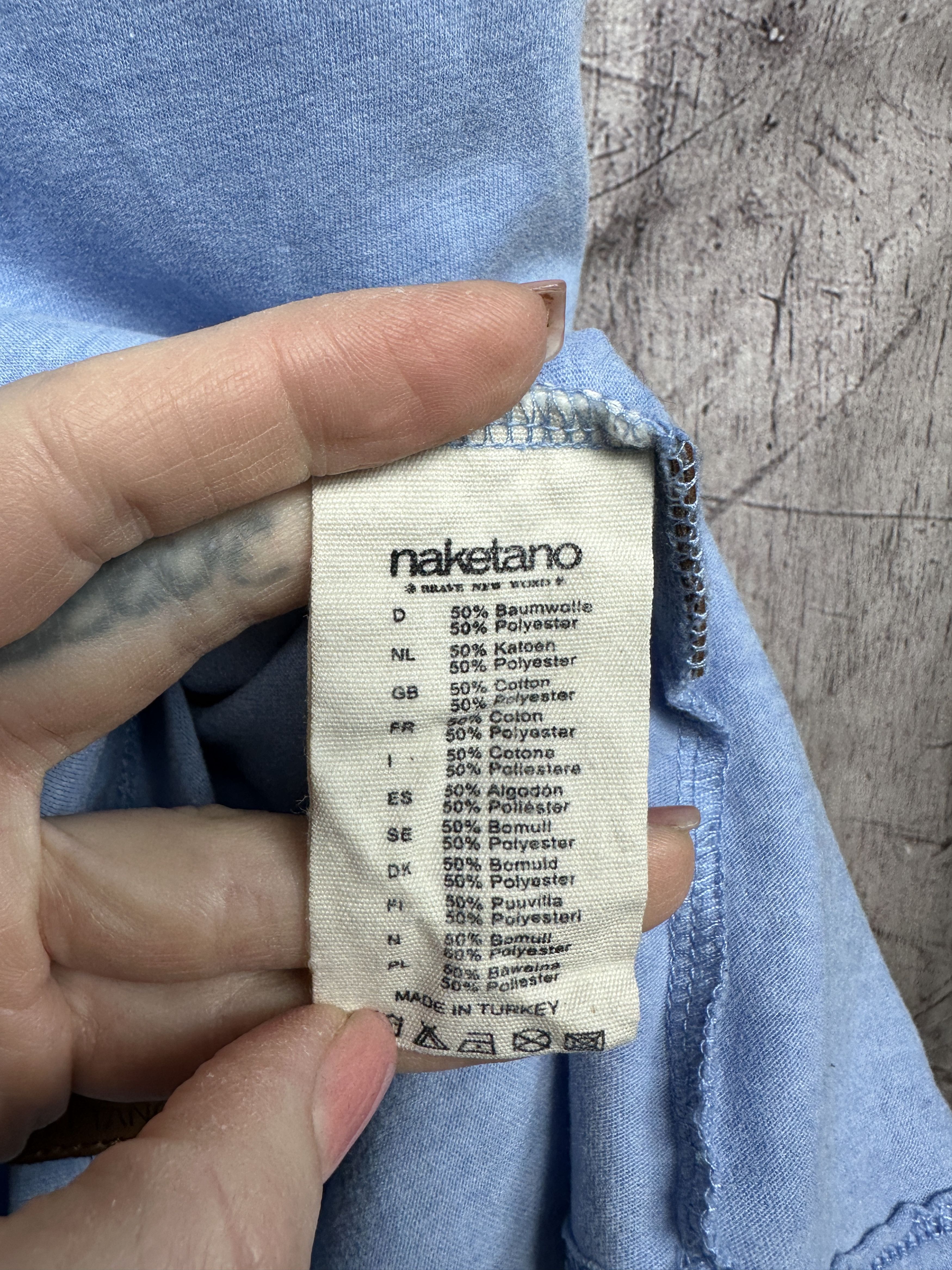 Naketano Naketano Mens Crew Neck T-Shirt Size US XXL / EU 58 / 5 - 4 Thumbnail