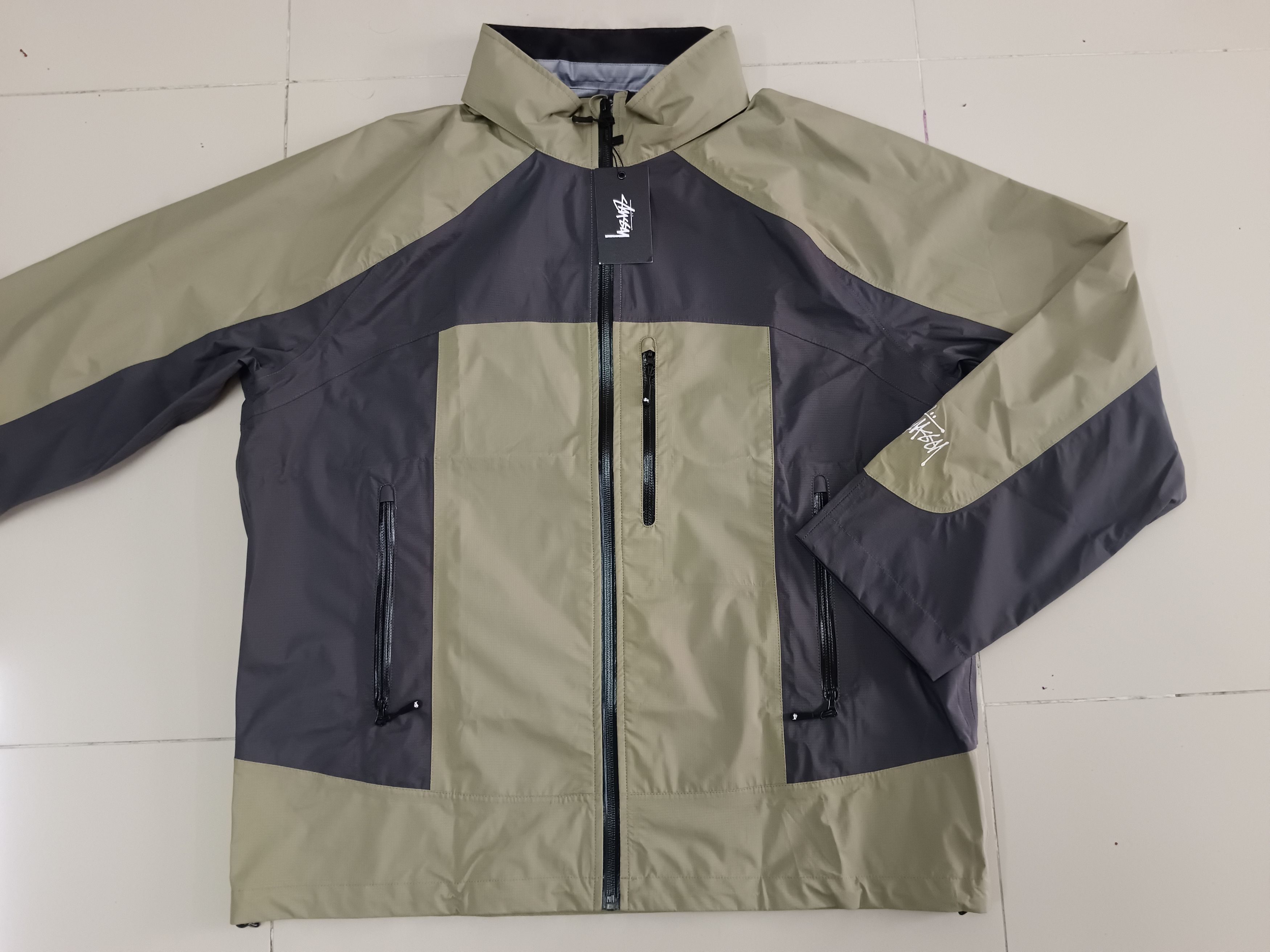 Hypebeast × Stussy RARE STUSSY TAPED SEAM RAIN SHELL JACKET Size US L / EU 52-54 / 3 - 11 Thumbnail