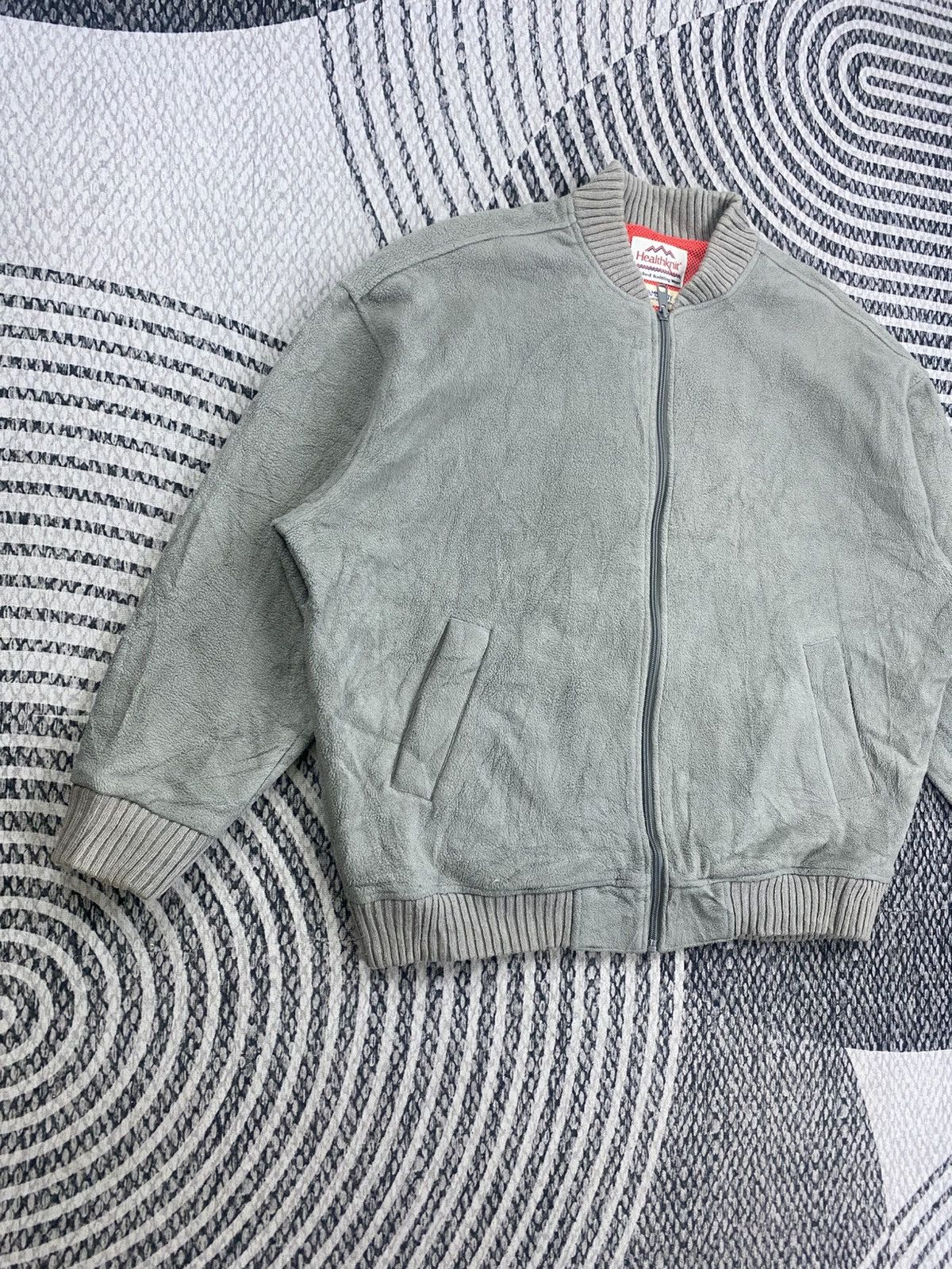 Beams Plus Vintage Beams Boy Polyester Suede Zipper Jacket Size US XXL / EU 58 / 5 - 3 Thumbnail