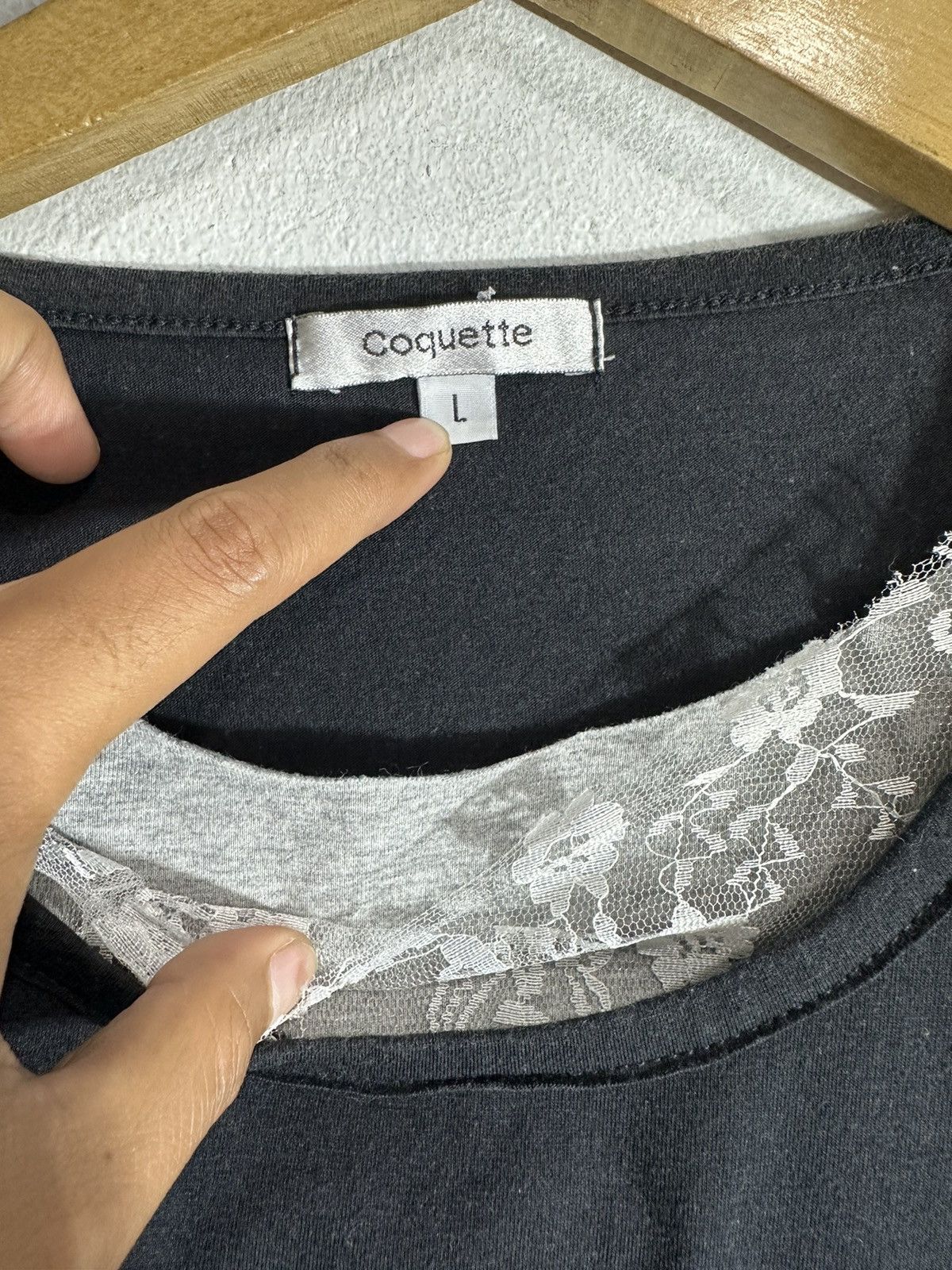 COQUETTE STUDDED BUTTON DOUBLE LAYER ISSEY YOHJI STYLE