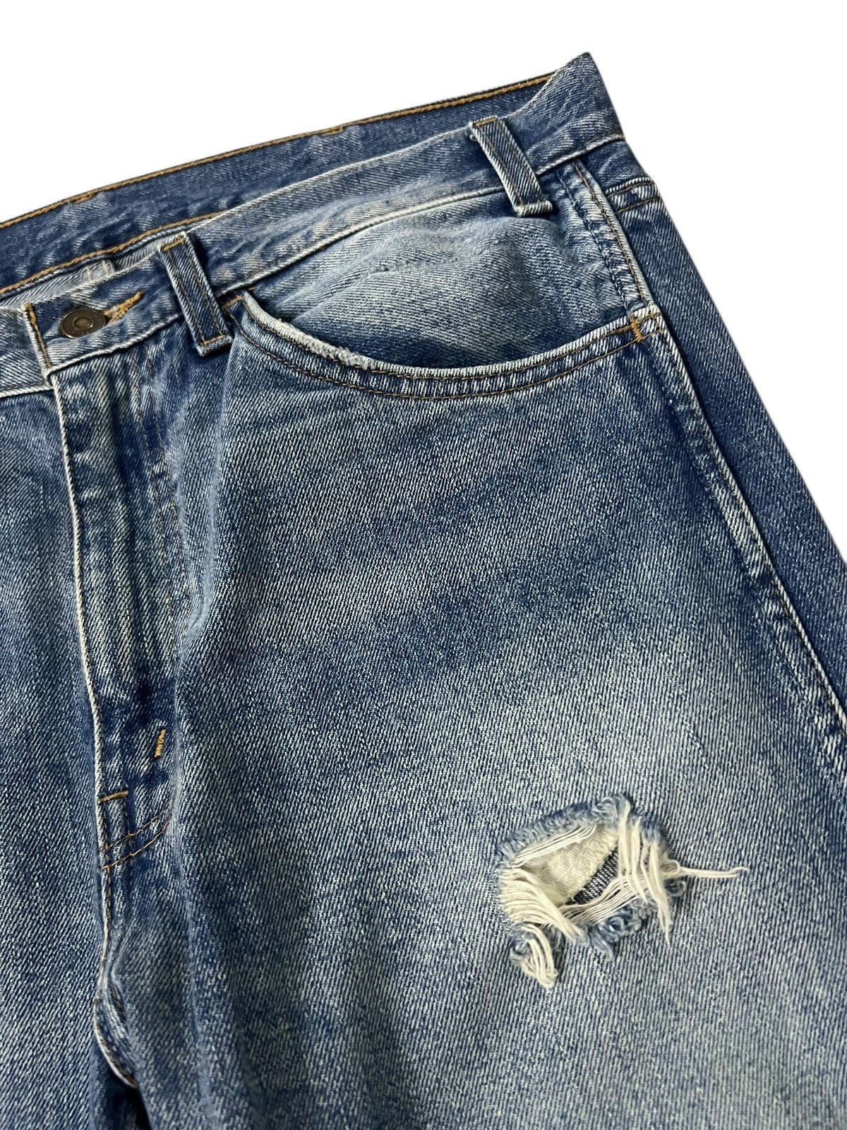 Levi's Vintage Levi’s 606 Big E Orange Tab Distress Jean Talon# Size US 34 / EU 50 - 9 Thumbnail