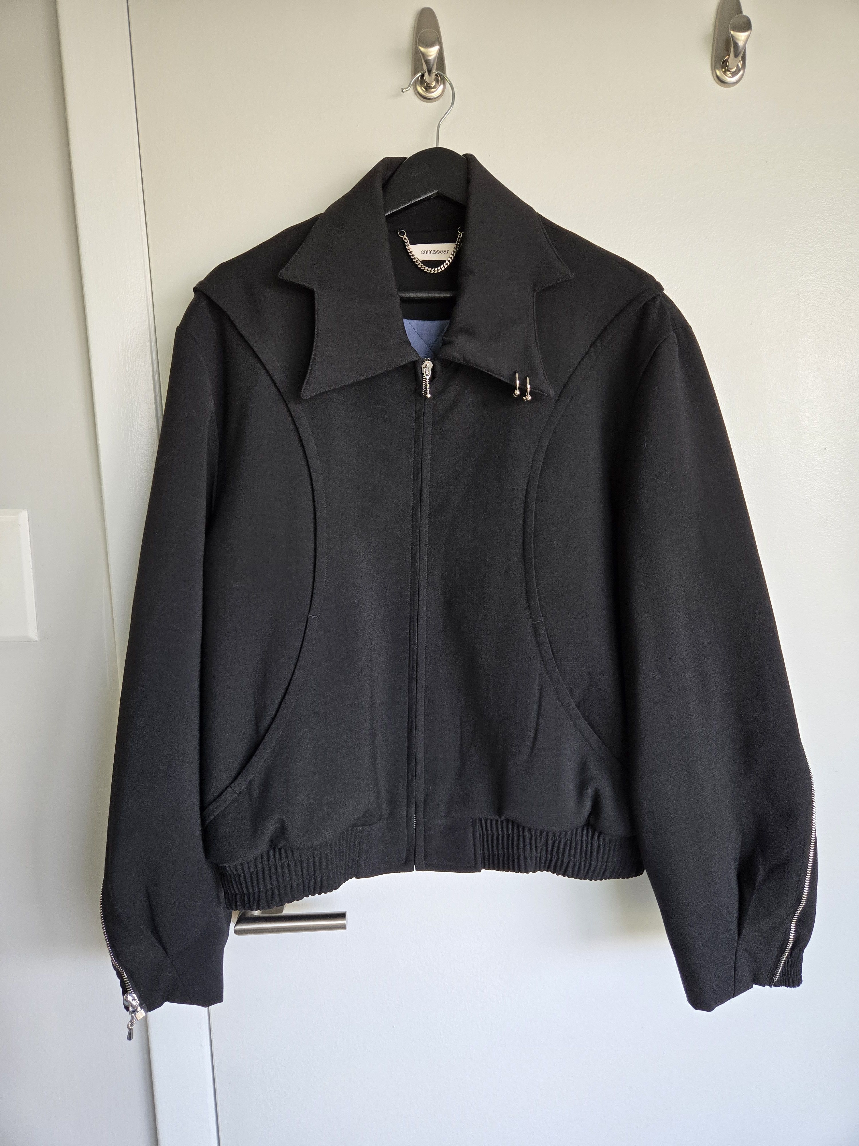 CMMAWEAR CMMAWEAR Black Batwing Piercing Jacket | Grailed