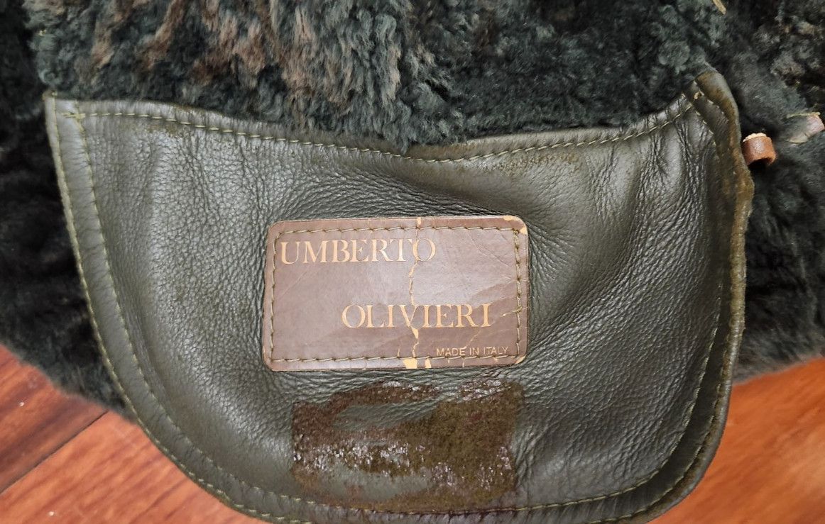 Other Umberto Olivieri Italy Leather Fur Coat Jacket Sparrling Size L / US 10 / IT 46 - 12 Thumbnail
