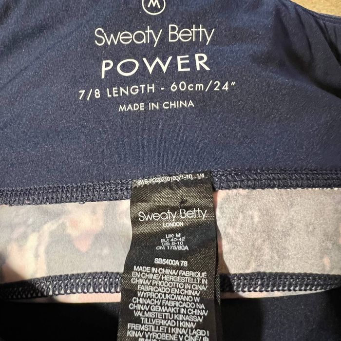 Sweaty Betty Sweaty Betty Power 7/8 Leggings Pink Tie Dye Gym | Grailed