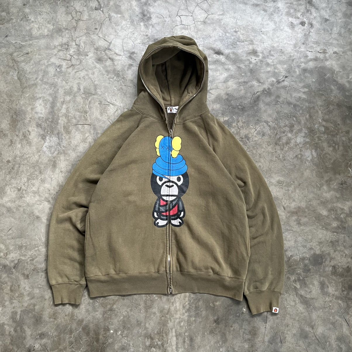 Bape 2005 Baby Milo X Kaws Full Zip Hoodie Size US L / EU 52-54 / 3 - 2 Thumbnail