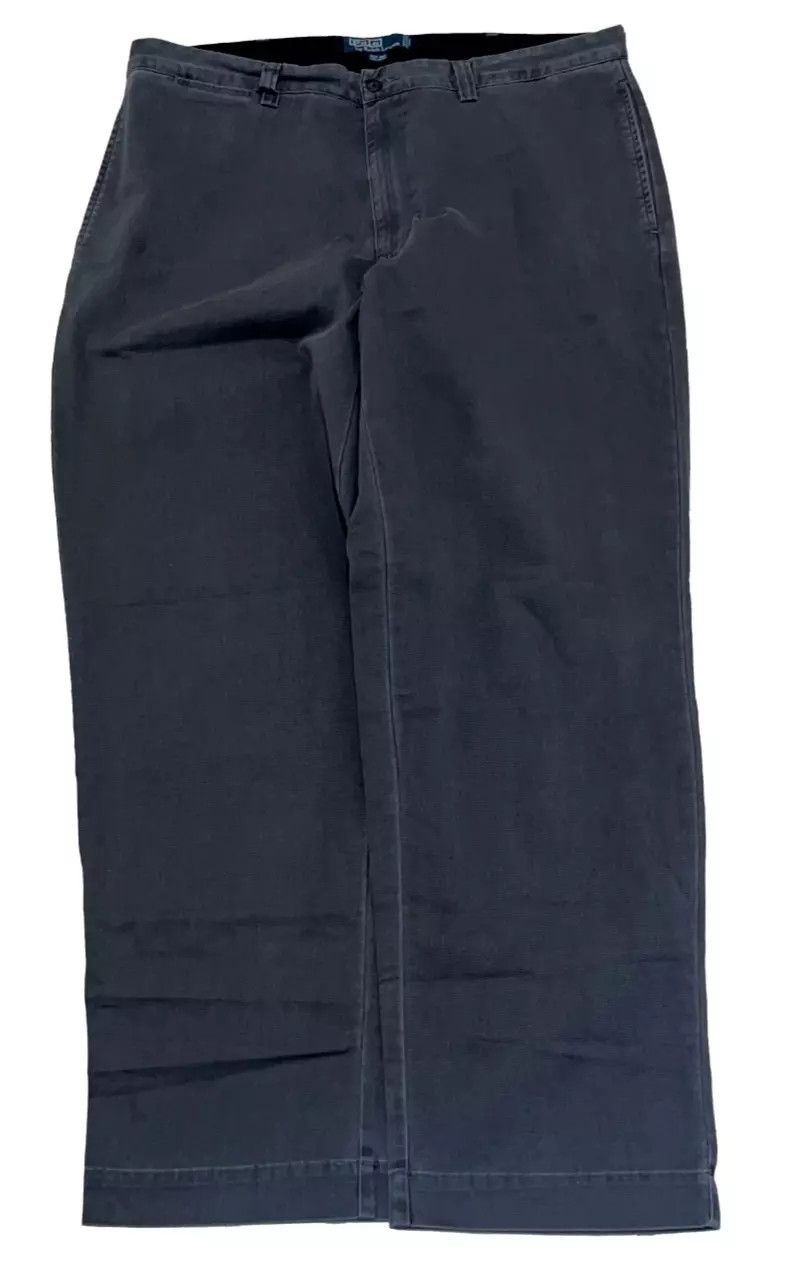 Polo Ralph Lauren POLO RALPH LAUREN Mens 38x30 Gray Cotton Vintage 90s Size US 38 / EU 54 - 1 Thumbnail