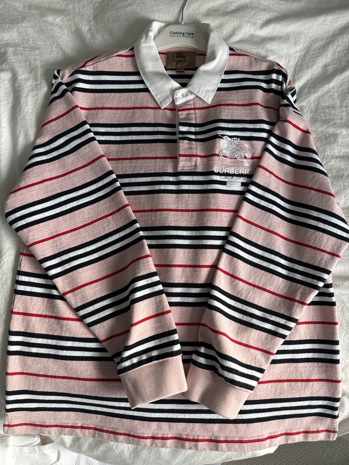 Supreme Burberry Rugby | Grailed