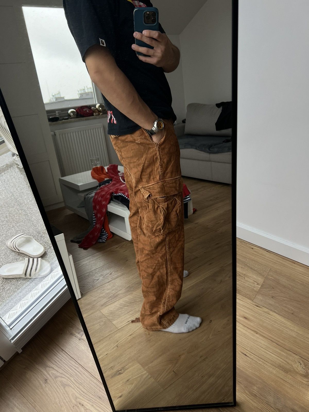 Stussy 00’s STUSSY CARGO MULTIPOCKET CAMO HEAVY RARE BAGGY PANTS Size US 32 / EU 48 - 3 Thumbnail