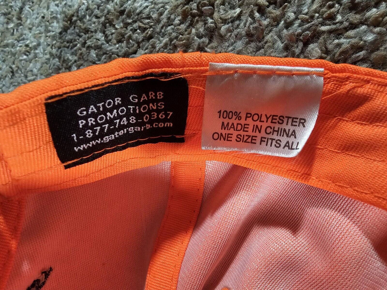 Designer CURT mfg Orange OSFA strapback Hat Size ONE SIZE - 8 Thumbnail