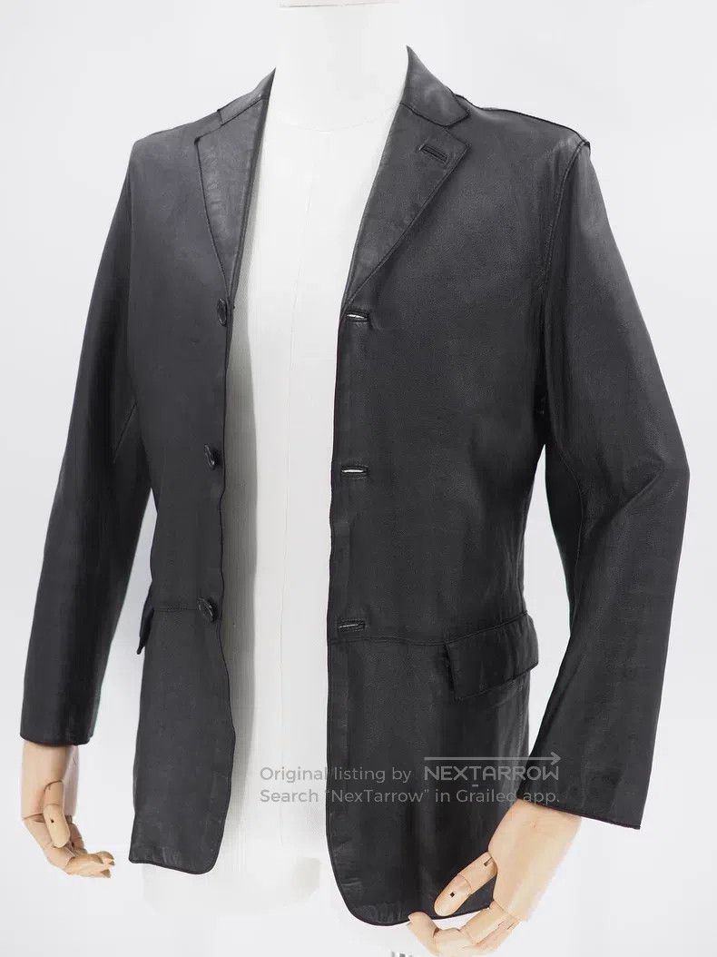 Gucci Guicci Black Leather Jacket Size US M / EU 48-50 / 2 - 2 Thumbnail