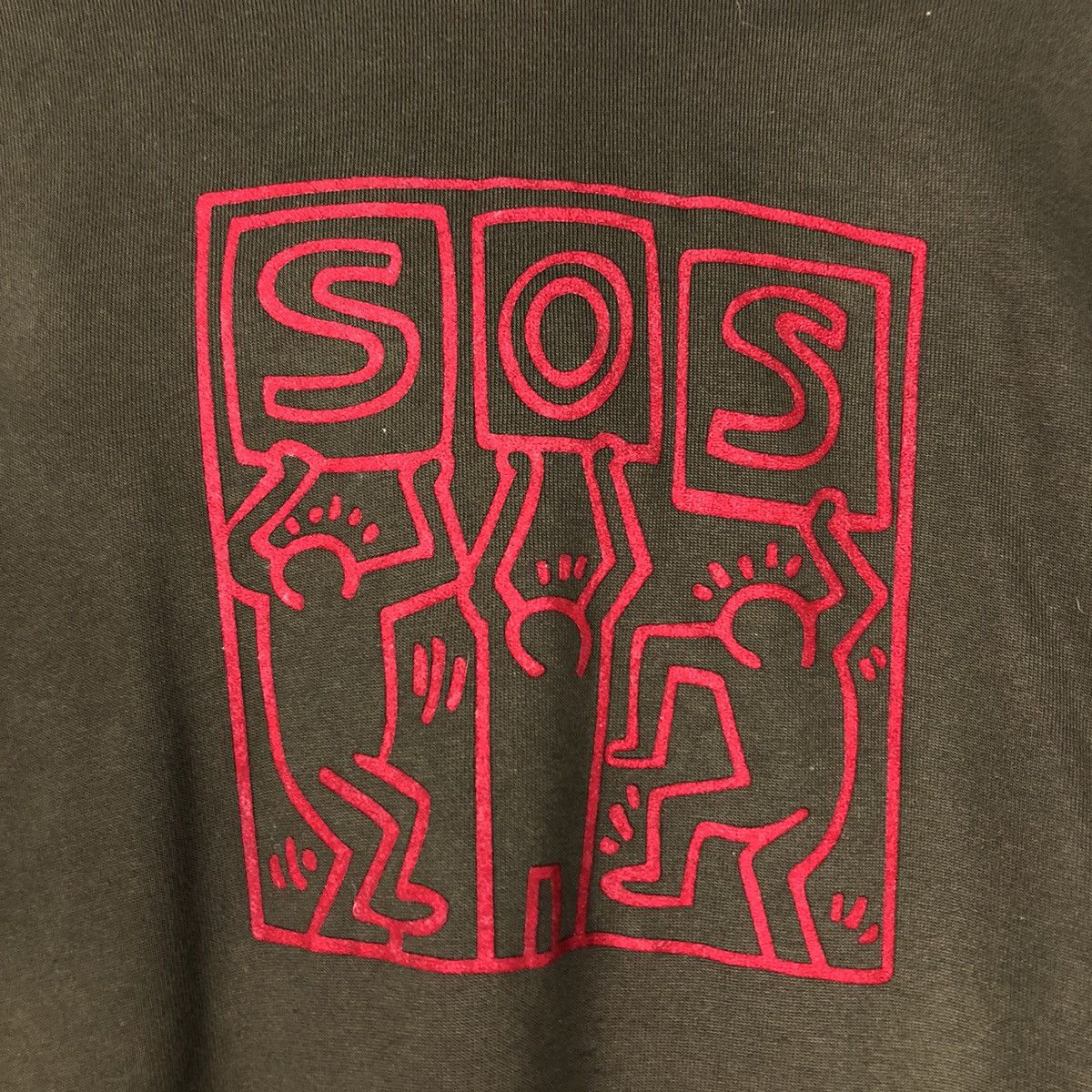 Japanese Brand 🔥Vintage Hoodie Pull Over Keith Haring Big Logo Size US L / EU 52-54 / 3 - 12 Thumbnail