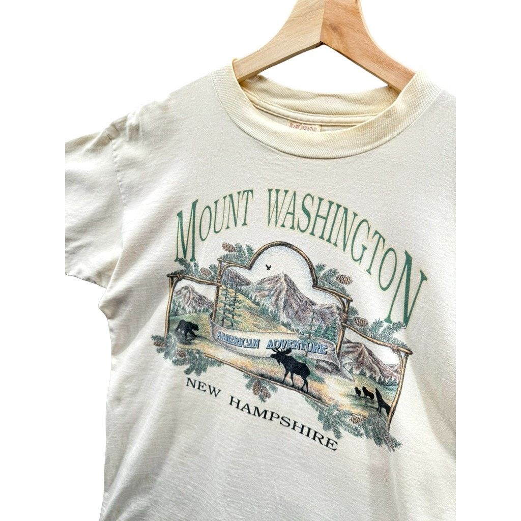 Vintage 1990's Mount Washington American Adventure Graphic Tee Size US L / EU 52-54 / 3 - 5 Thumbnail