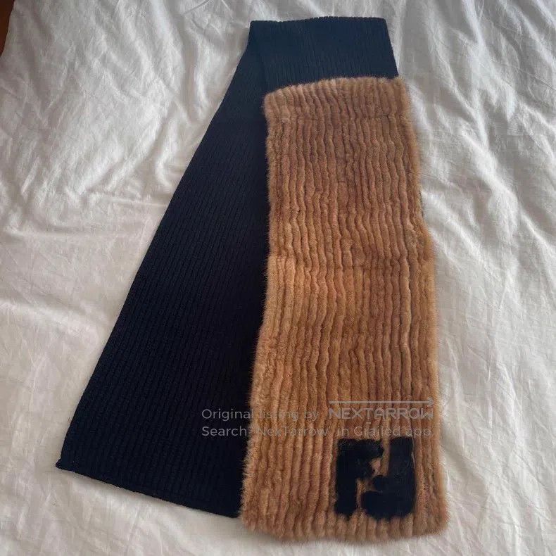 Fendi Fendi Cashmere and Wool Blend Scarf Size ONE SIZE - 1 Thumbnail