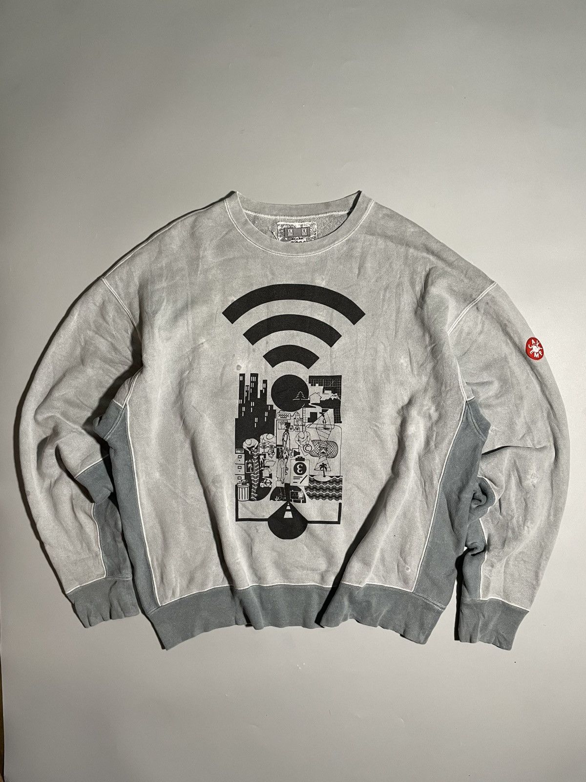 Cav Empt cav empt overdye double face crew | Grailed
