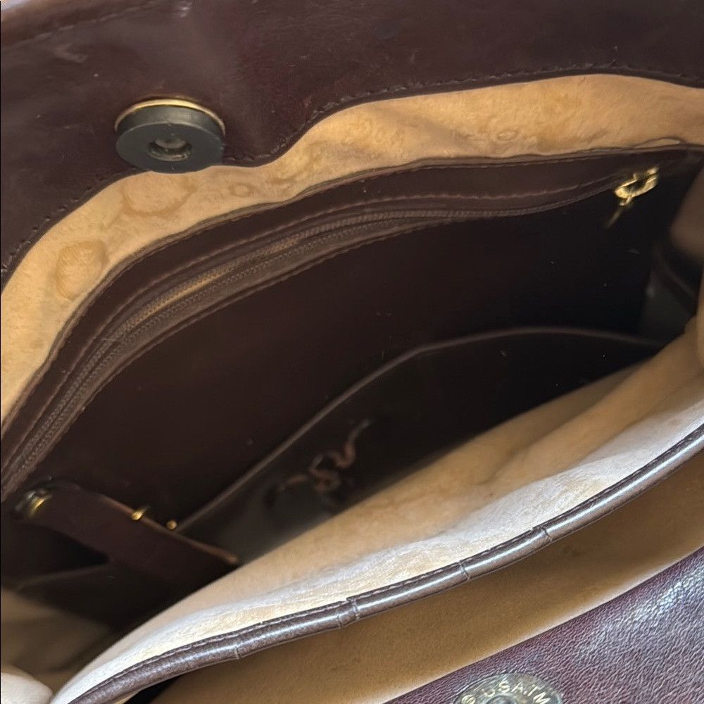 BRAHMIN Brahmin Black & Brown Alligator Texture Leather Shoulder Ba Size ONE SIZE - 8 Thumbnail