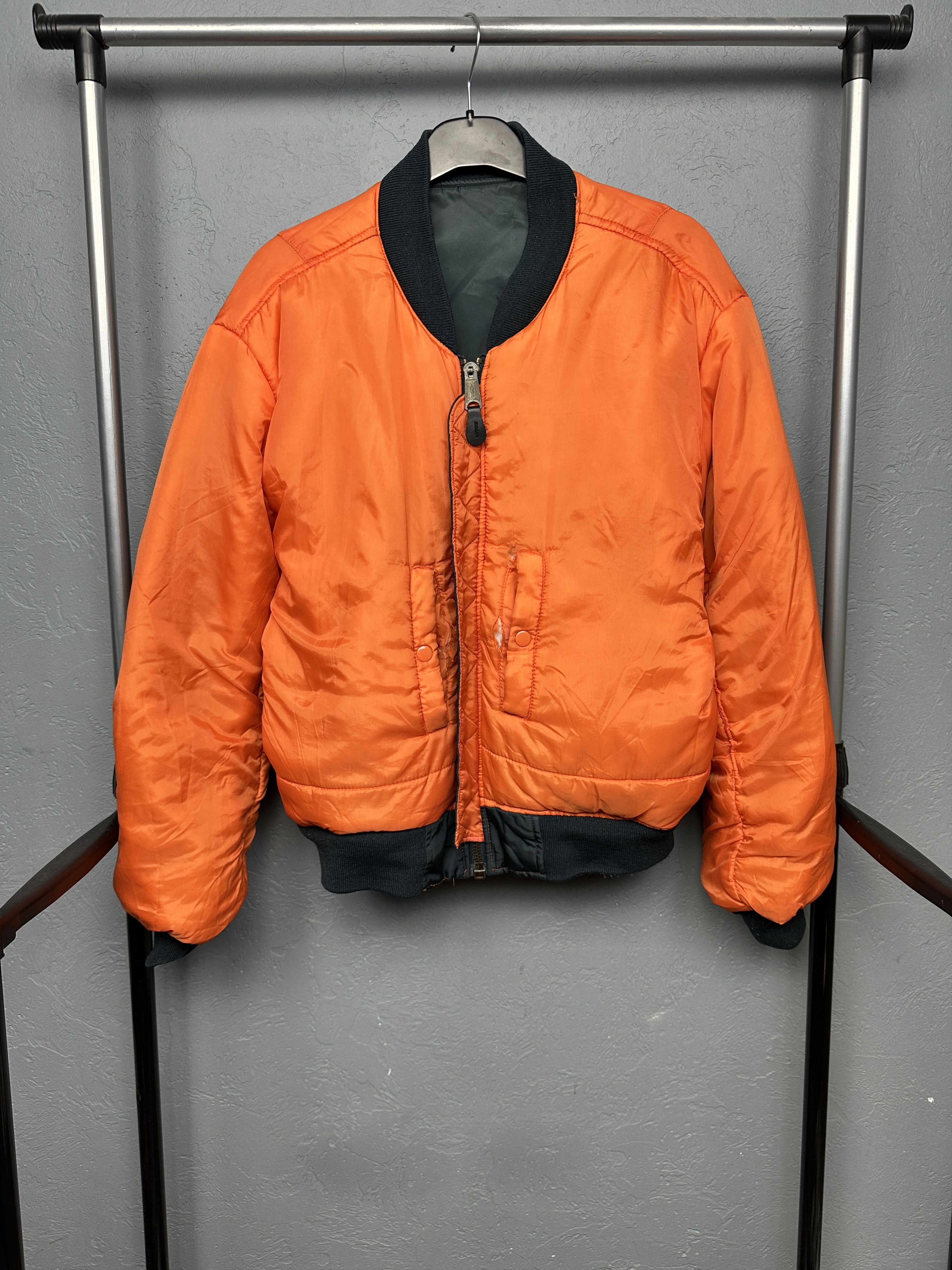 Vintage 90s Vintage MA1 Pilot Nylon Bomber Air Force Jacket Size US XS / EU 42 / 0 - 9 Thumbnail