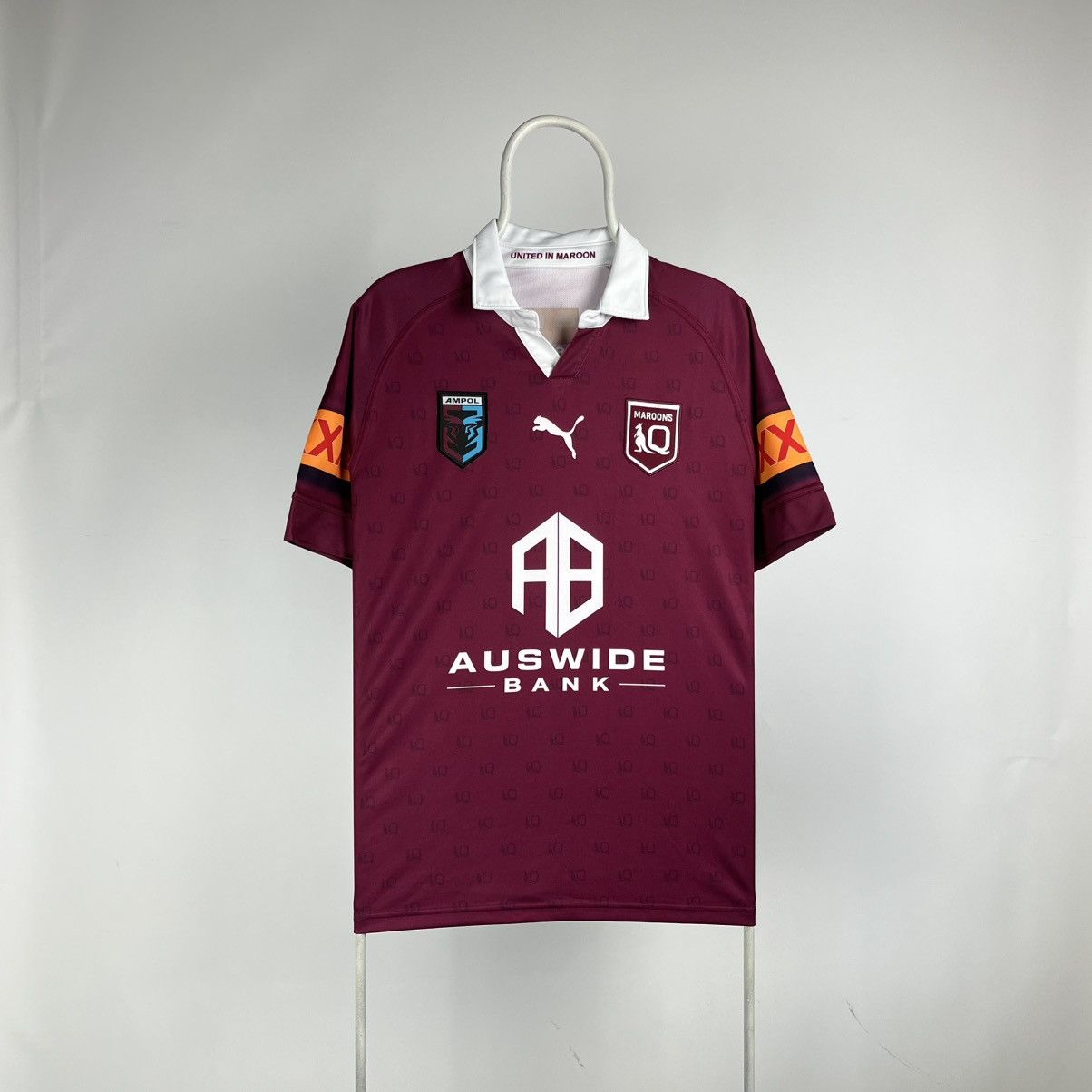 Canterbury of New Zealand NRL QUEENSLAND MAROONS STATE OF ORIGIN SIGNED PUMA JERSEY Size US L / EU 52-54 / 3 - 1 Thumbnail