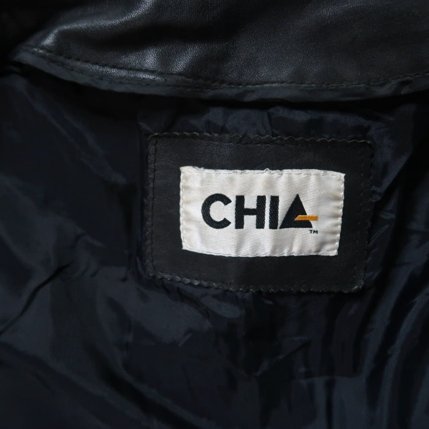 Vintage VINTAGE Chia Leather Jacket Men's L Overcoat Coat Full Zip Insulated Nylon Lining Casual Motorcycle 90s Mens Brown Size US L / EU 52-54 / 3 - 4 Thumbnail