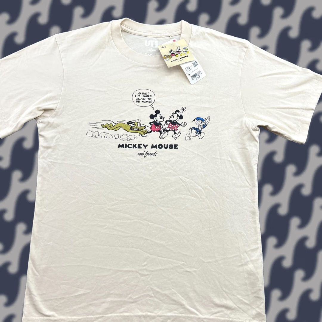 Uniqlo Disney Beyond Time Uniqlo T Shirt Mens Small Beige Disney Tee Size US S / EU 44-46 / 1 - 1 Thumbnail