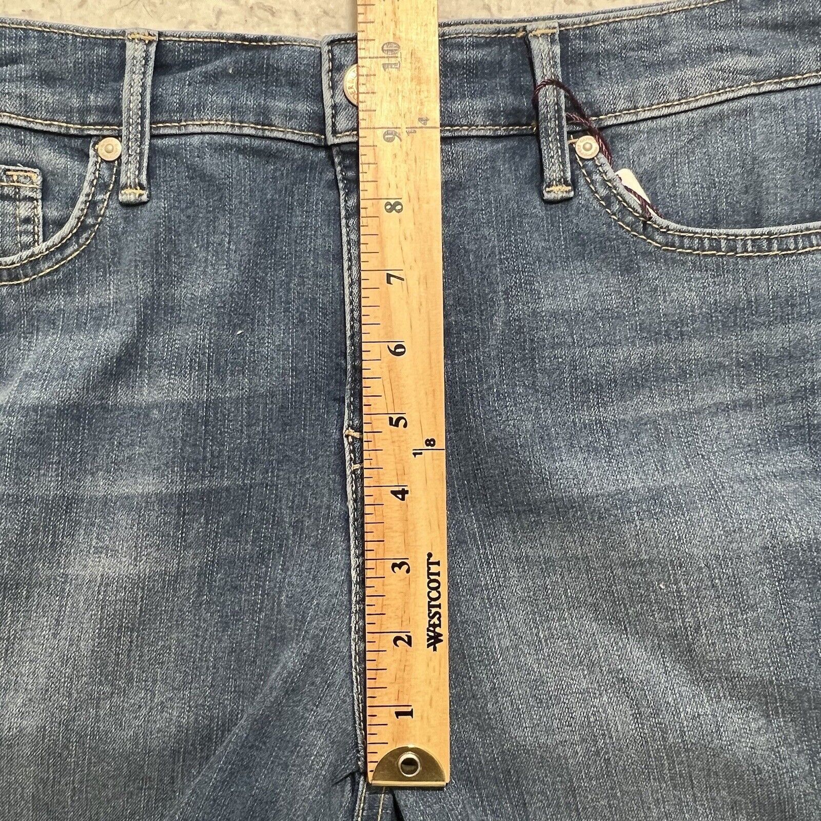 Gloria Vanderbilt Gloria Vanderbilt 10P Rail Straight Leg Mid Rise Denim Jeans Size 32" / US 10 / IT 46 - 10 Thumbnail
