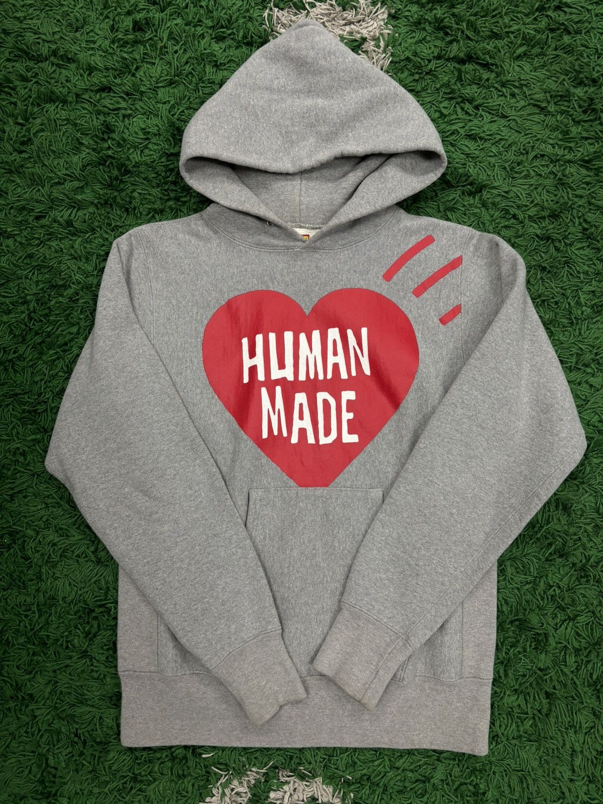 Human Made Human Made Grey Heart Red Small | Grailed