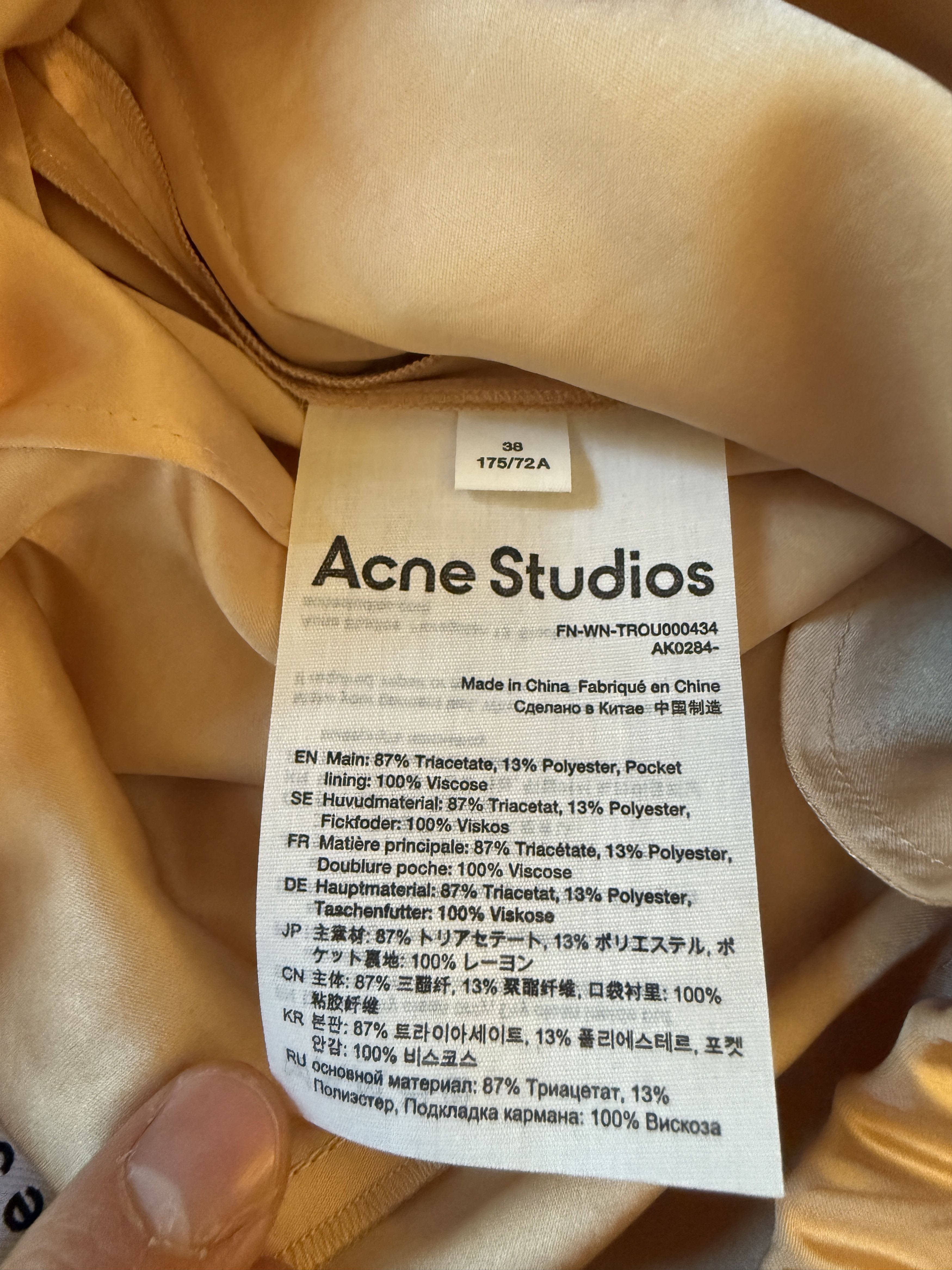 Acne Studios Wide Legged Satin Trouser Size US 32 / EU 48 - 10 Thumbnail