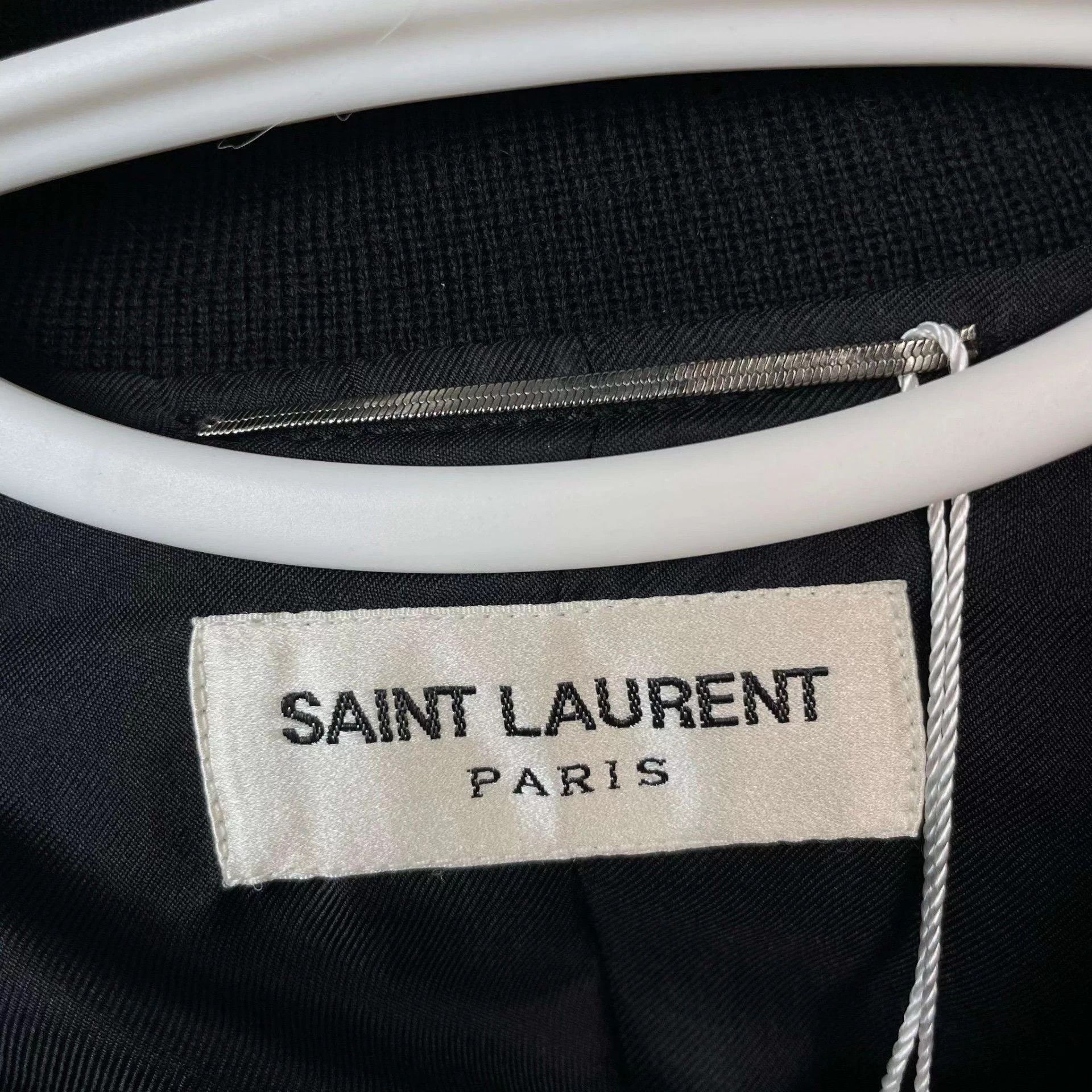 Saint Laurent Paris YSL Blend Baseball Jacket 175 Black Size US M / EU 48-50 / 2 - 3 Thumbnail