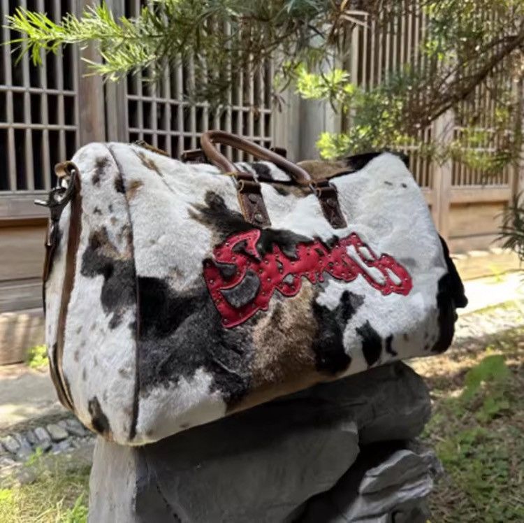 Other Plush Leopard Cow Winter Tote Bag Unisex Shoulder Bag Size ONE SIZE - 3 Thumbnail