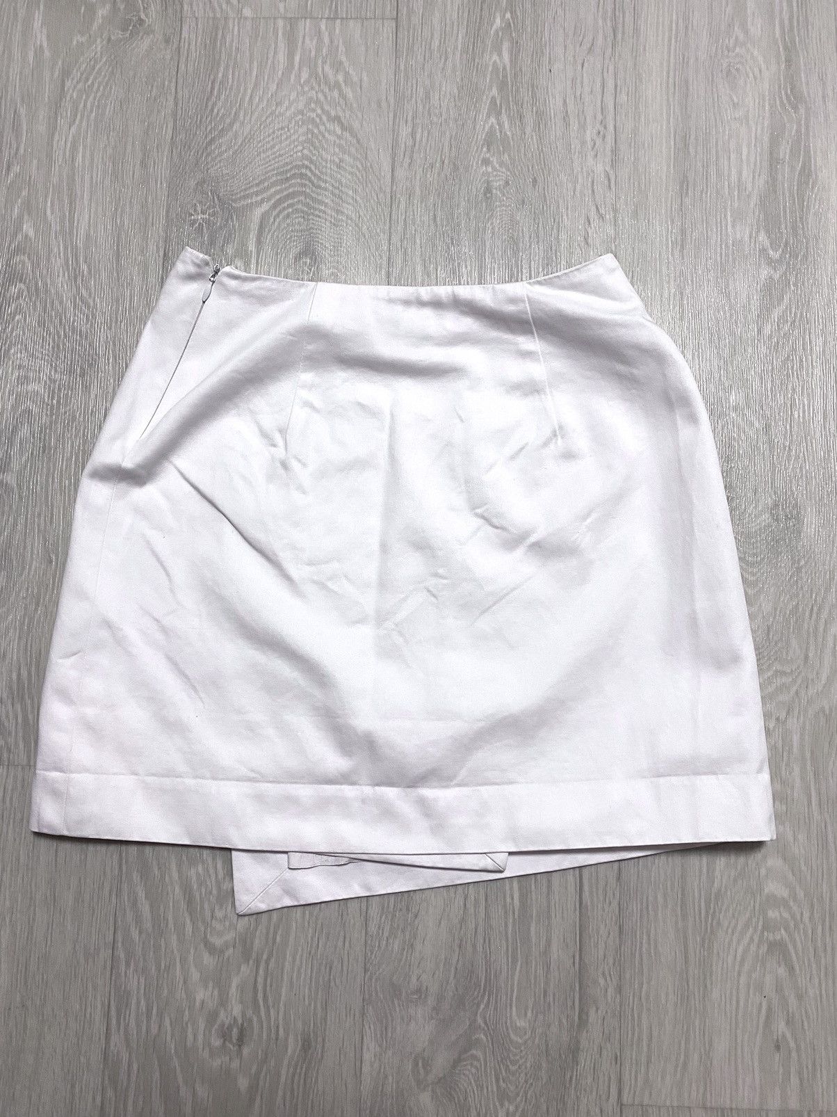 Versace Womens Versus Gianni Versace Vintage White Cotton Mini Skirt Size 27" / US 4 / IT 40 - 14 Thumbnail