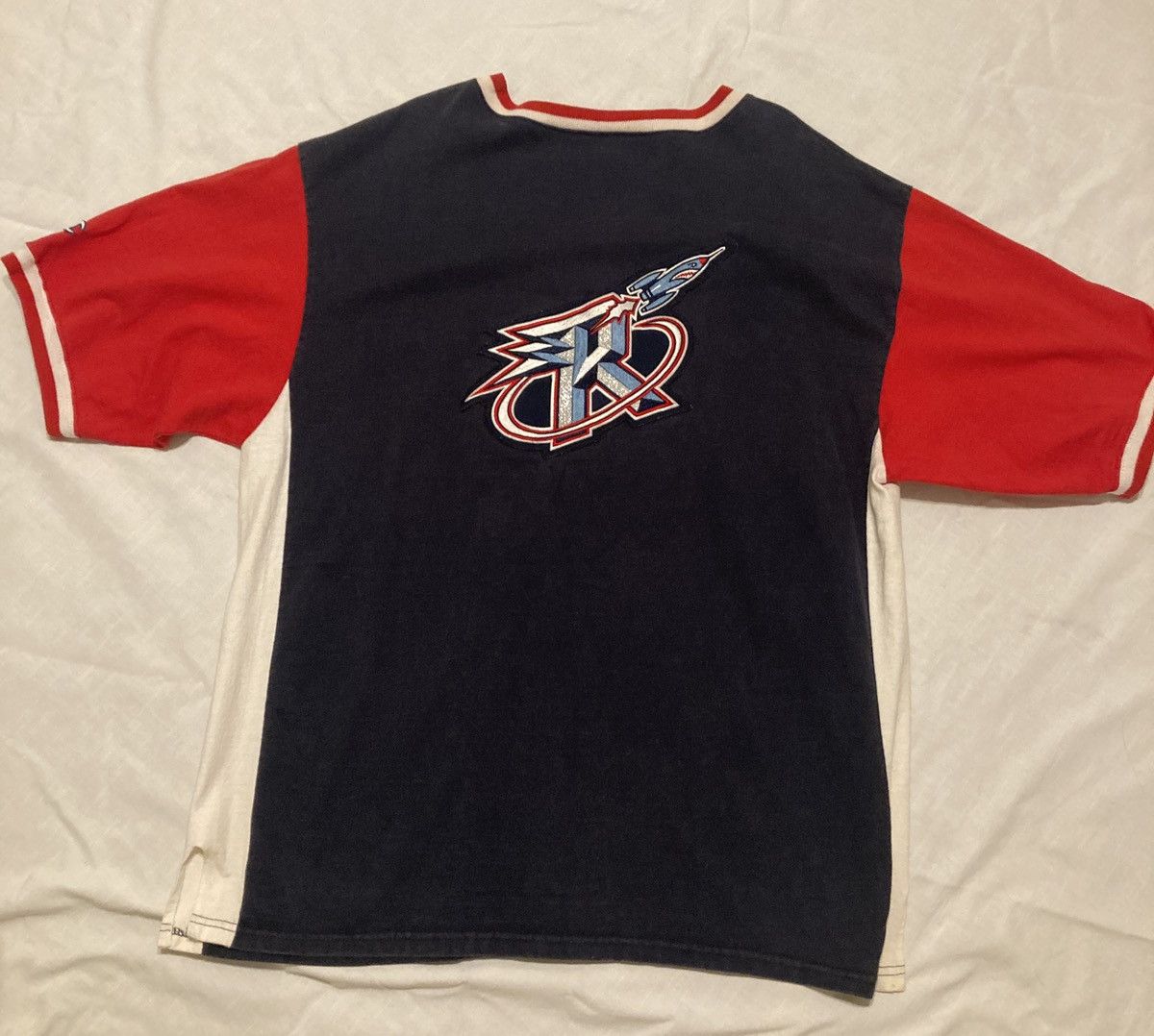 Champion Vintage Huston Rockets Champion Warmup Shooting Shirt Jersey Size US XL / EU 56 / 4 - 7 Thumbnail