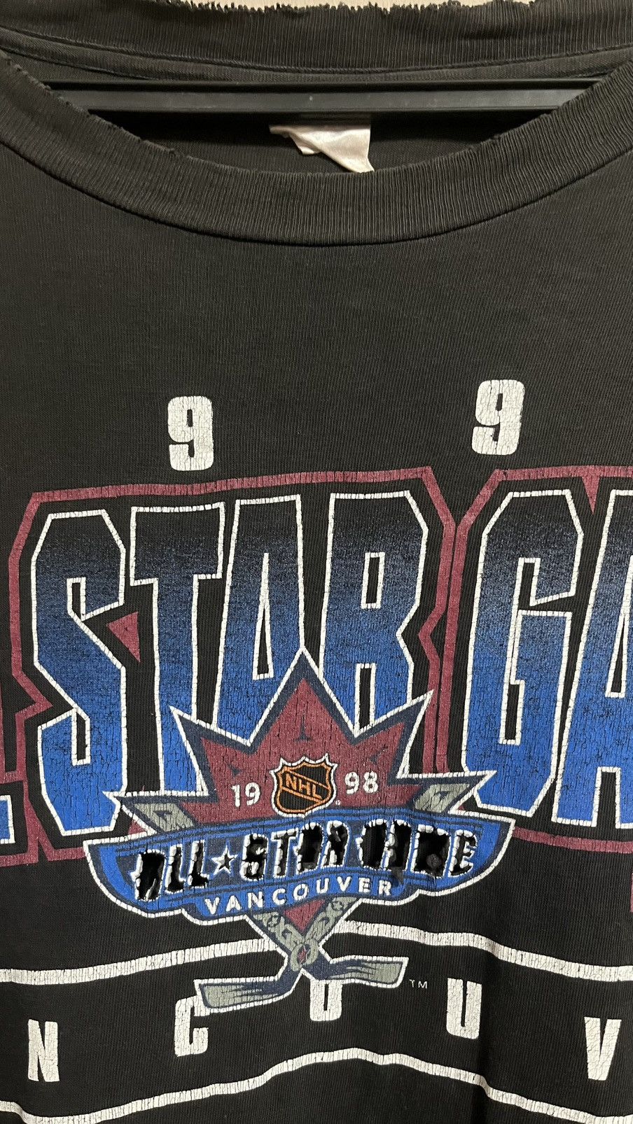 Vintage Vintage Thrashed Distressed All Star game NHl erd grunge Size US XL / EU 56 / 4 - 11 Thumbnail