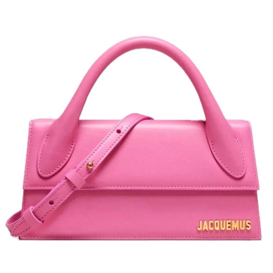 Jacquemus Pink Le Chiquito Long Top Handle Bag, Women's