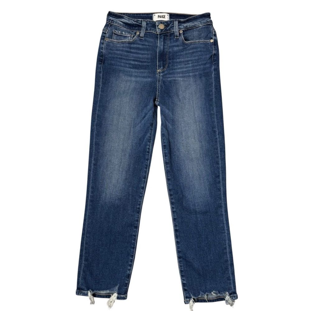 Paige PAIGE Hoxton Slim Crop Chopped Frayed Hem Jeans In Croatia Size 26" / US 2 / IT 38 - 2 Thumbnail