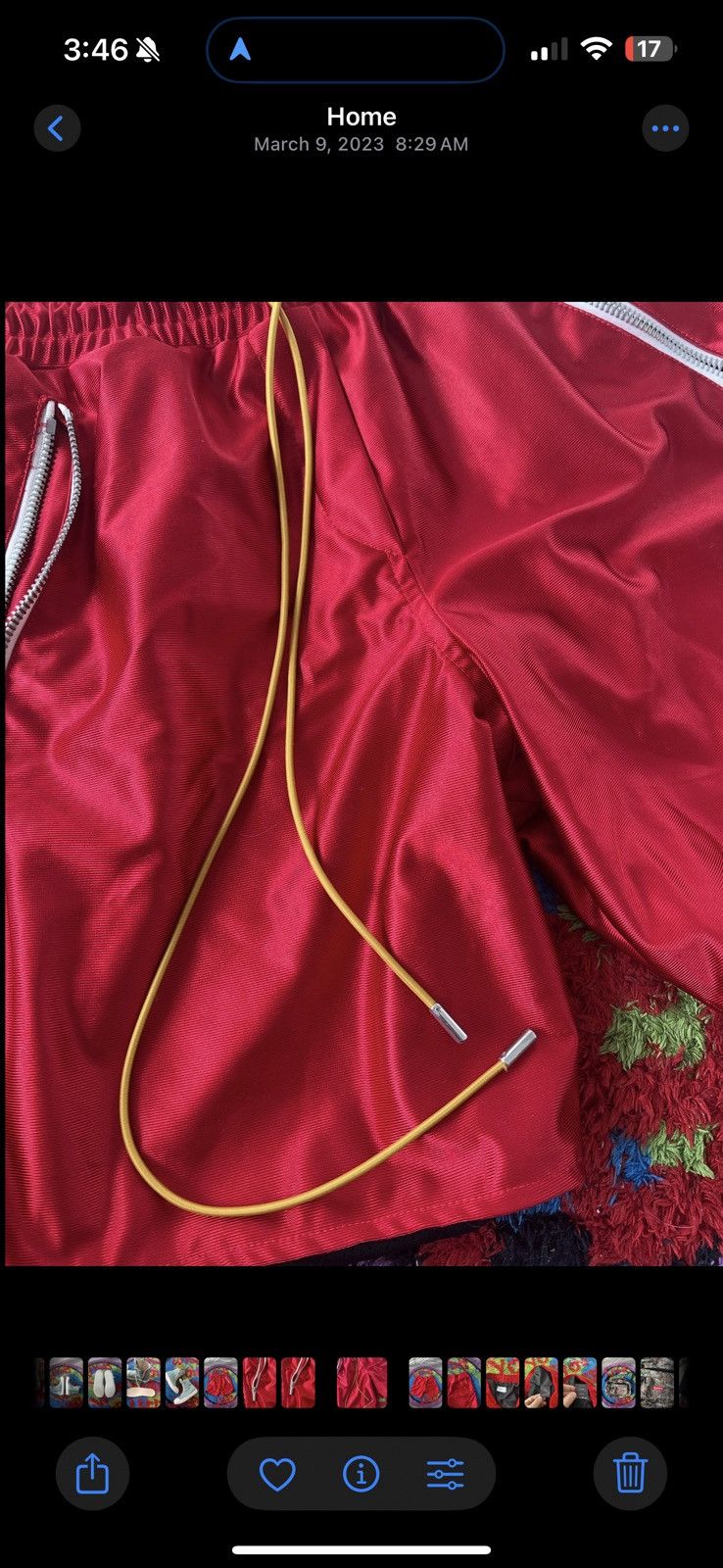 Rhude Rhude Satin Basketball Short Size US 31 - 3 Thumbnail