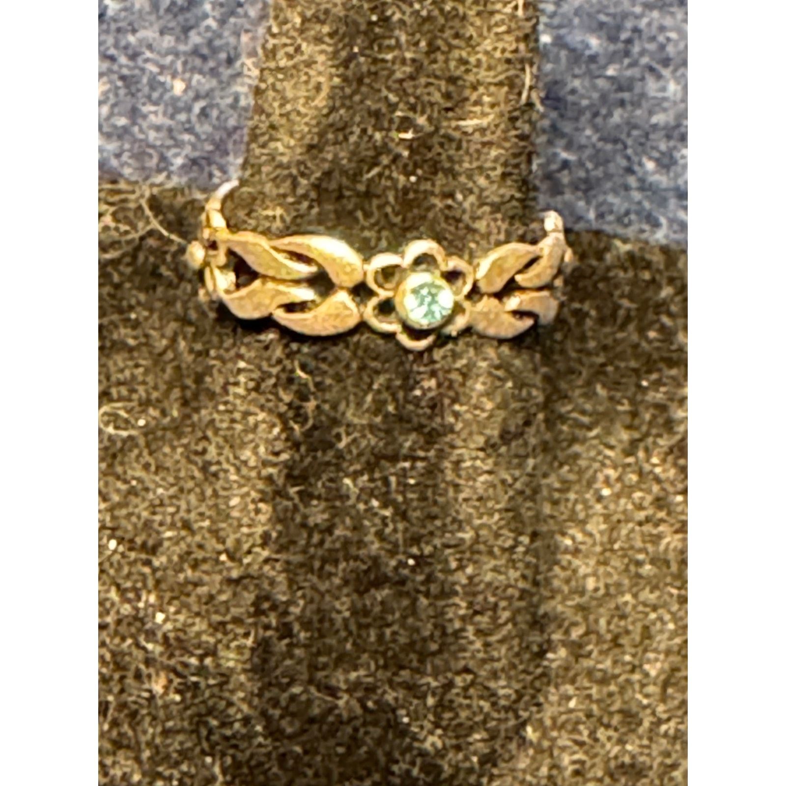 Other 2 925 Silver Toe Rings Filigree and Topaz Gem Size 5 Size ONE SIZE - 1 Thumbnail