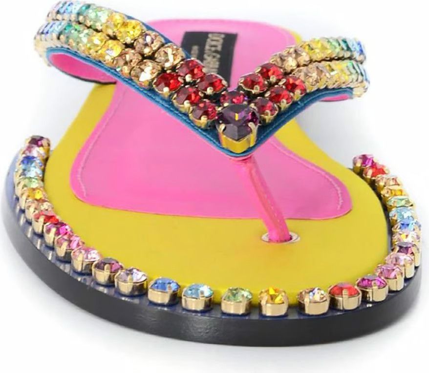Dolce & Gabbana o1y0125 Flip Flops in Multicolor Size US 7 / EU 40 - 4 Thumbnail