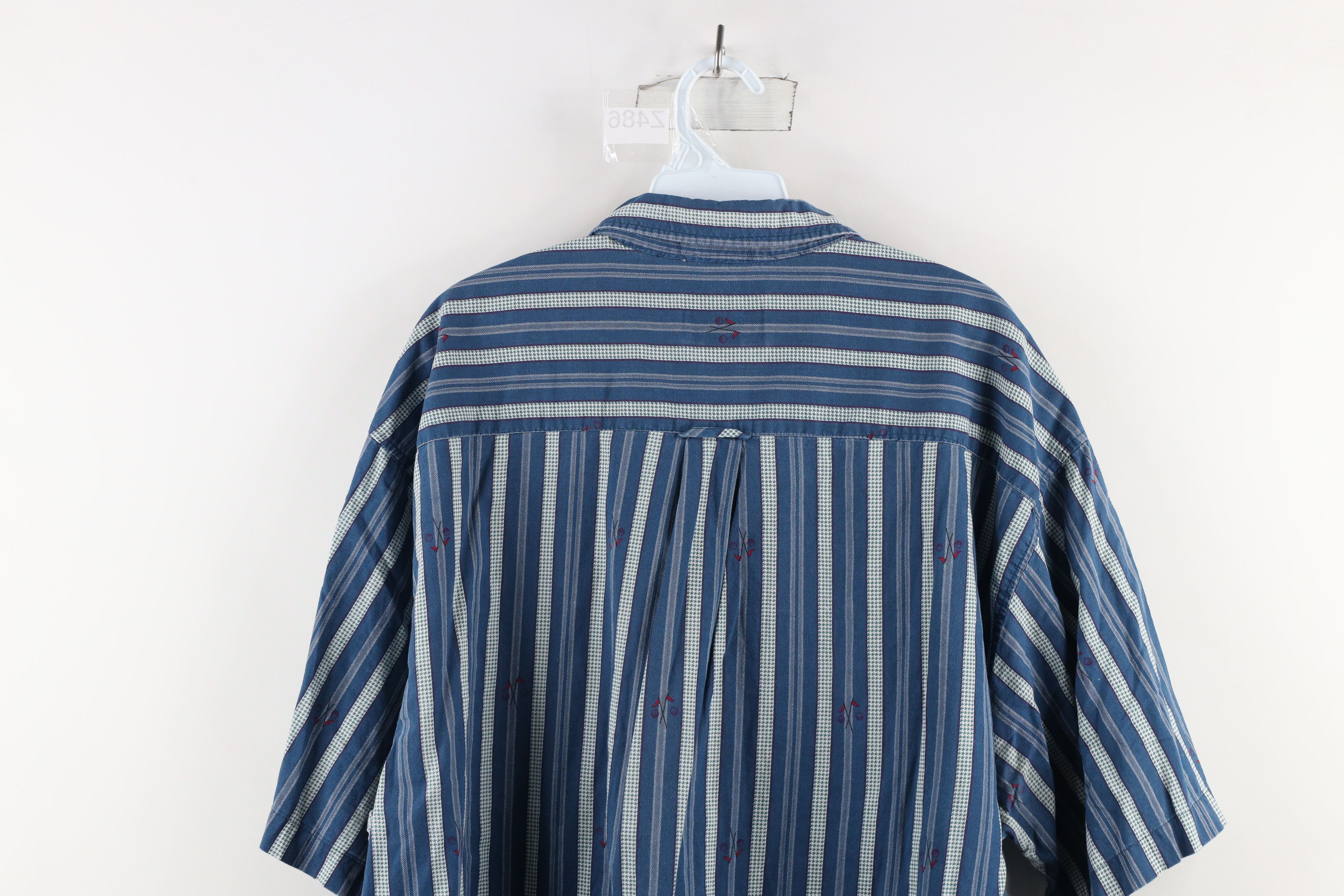 Vintage Vintage 90s Streetwear Golf Flag Button Down Shirt Cotton Size US XL / EU 56 / 4 - 11 Thumbnail