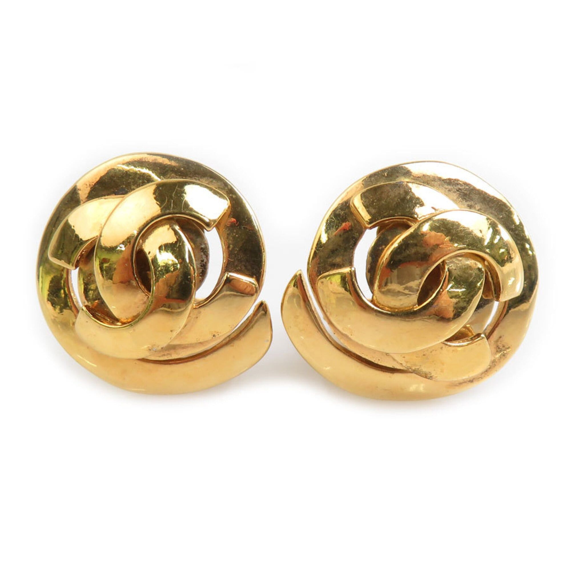 Chanel Chanel Earrings Vintage Metal Gold Women's 56710k Size ONE SIZE - 1 Thumbnail