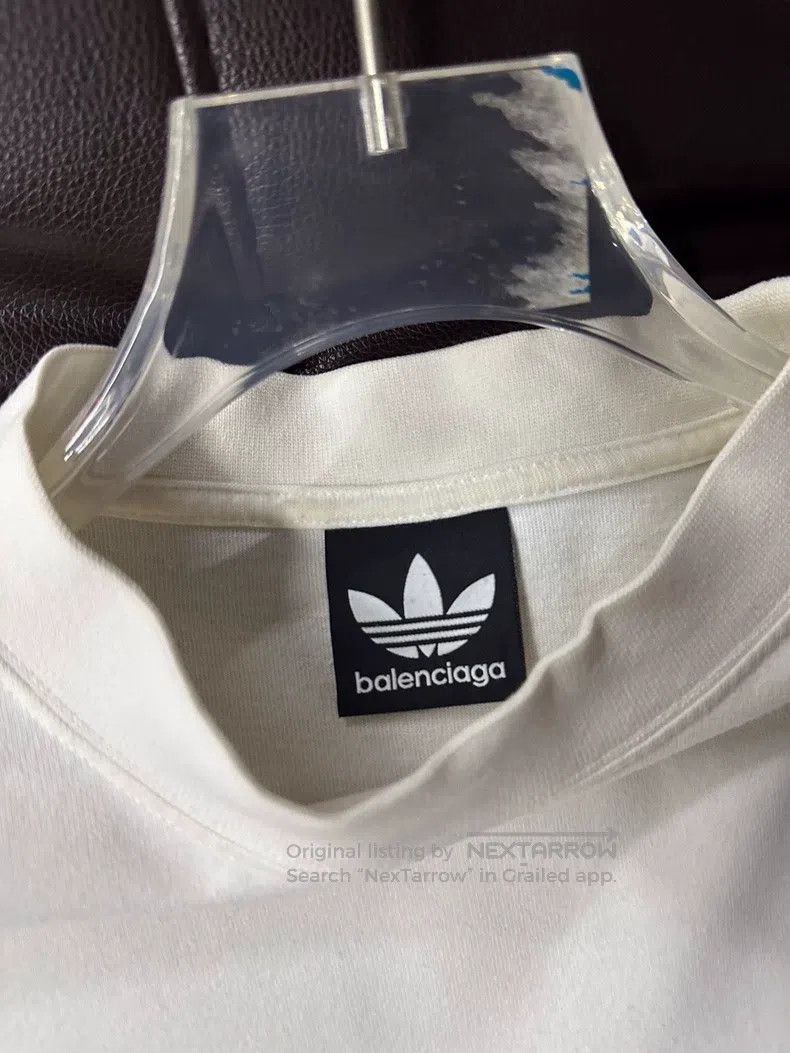 Balenciaga Balenciaga Adidas Co-Branded Short Sleeve T-Shirt, White S Size US S / EU 44-46 / 1 - 3 Thumbnail