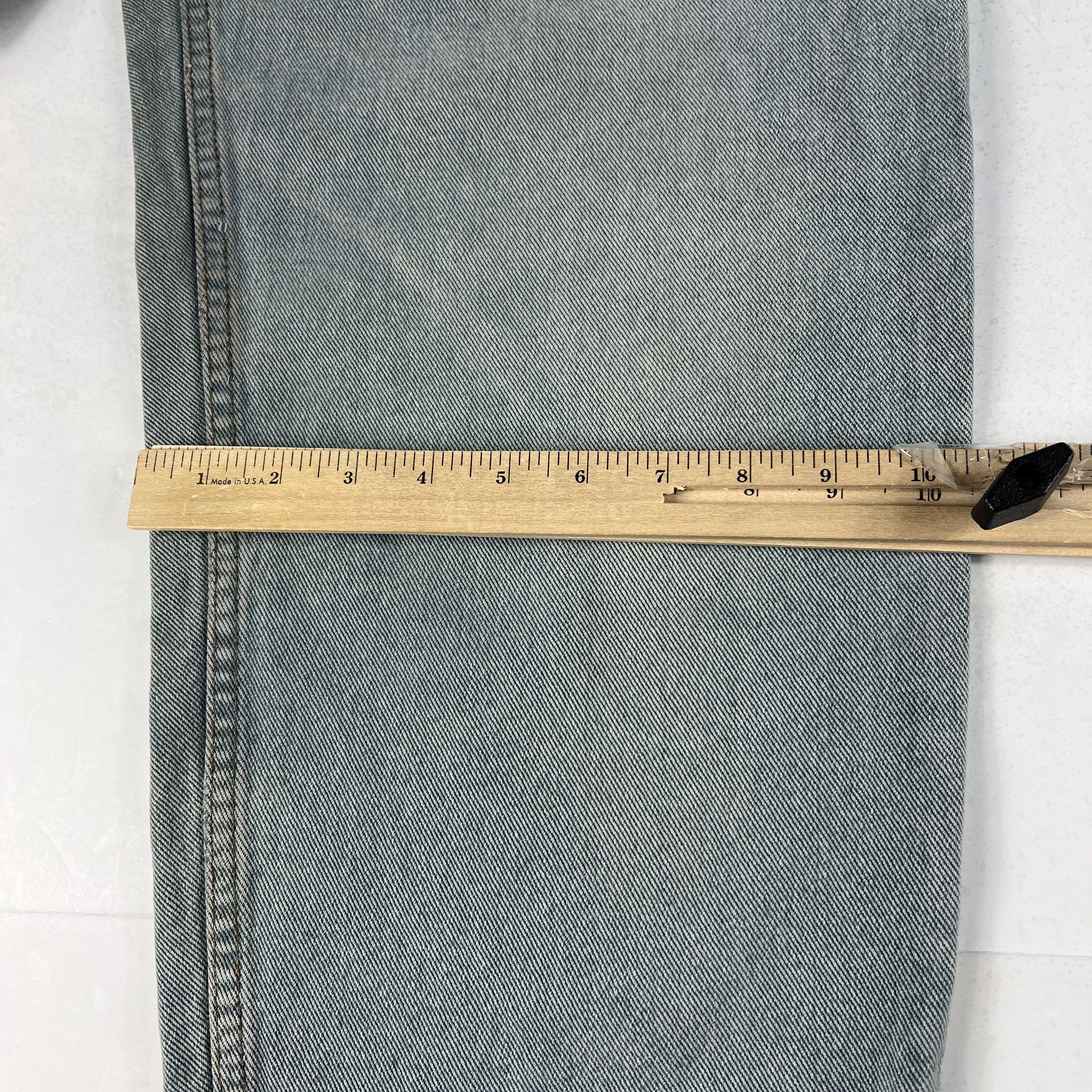 Levi's × Vintage VTG Levi's Jeans 560 Loose Fit Tapered Green Faded Denim Size US 33 - 18 Thumbnail