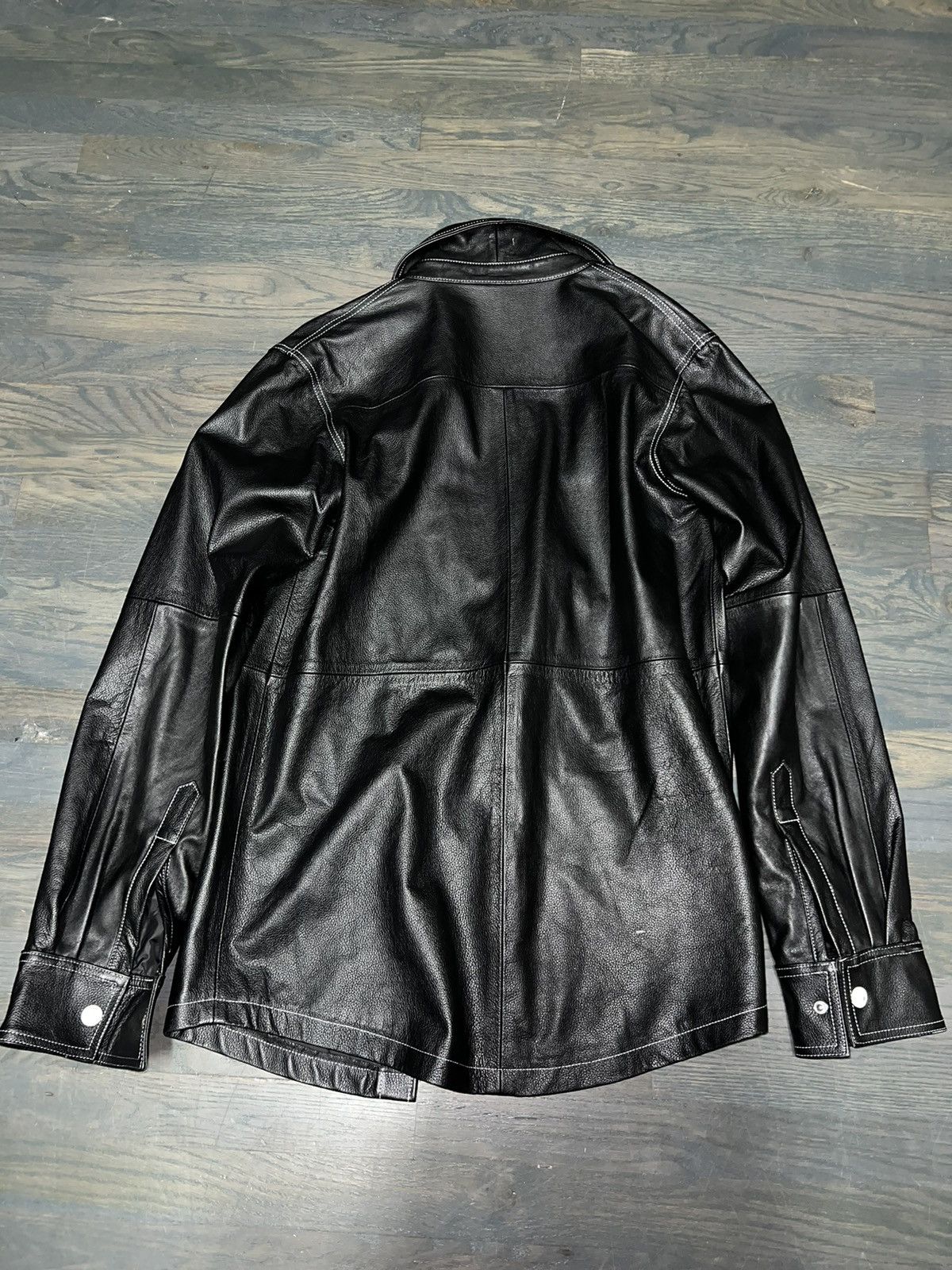 Who Decides War WDW LEATHER BUTTON UP SHIRT Size US L / EU 52-54 / 3 - 9 Thumbnail