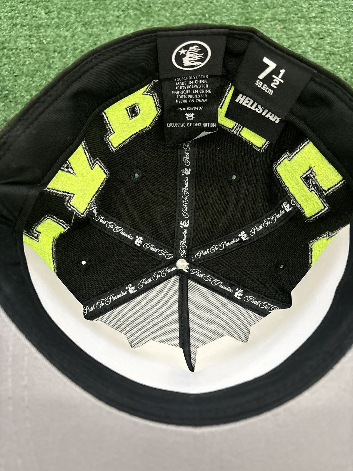 HELLSTAR Hellstar Neon Black OG Patch Fitted Hat 7 1/2 Size ONE SIZE - 4 Thumbnail