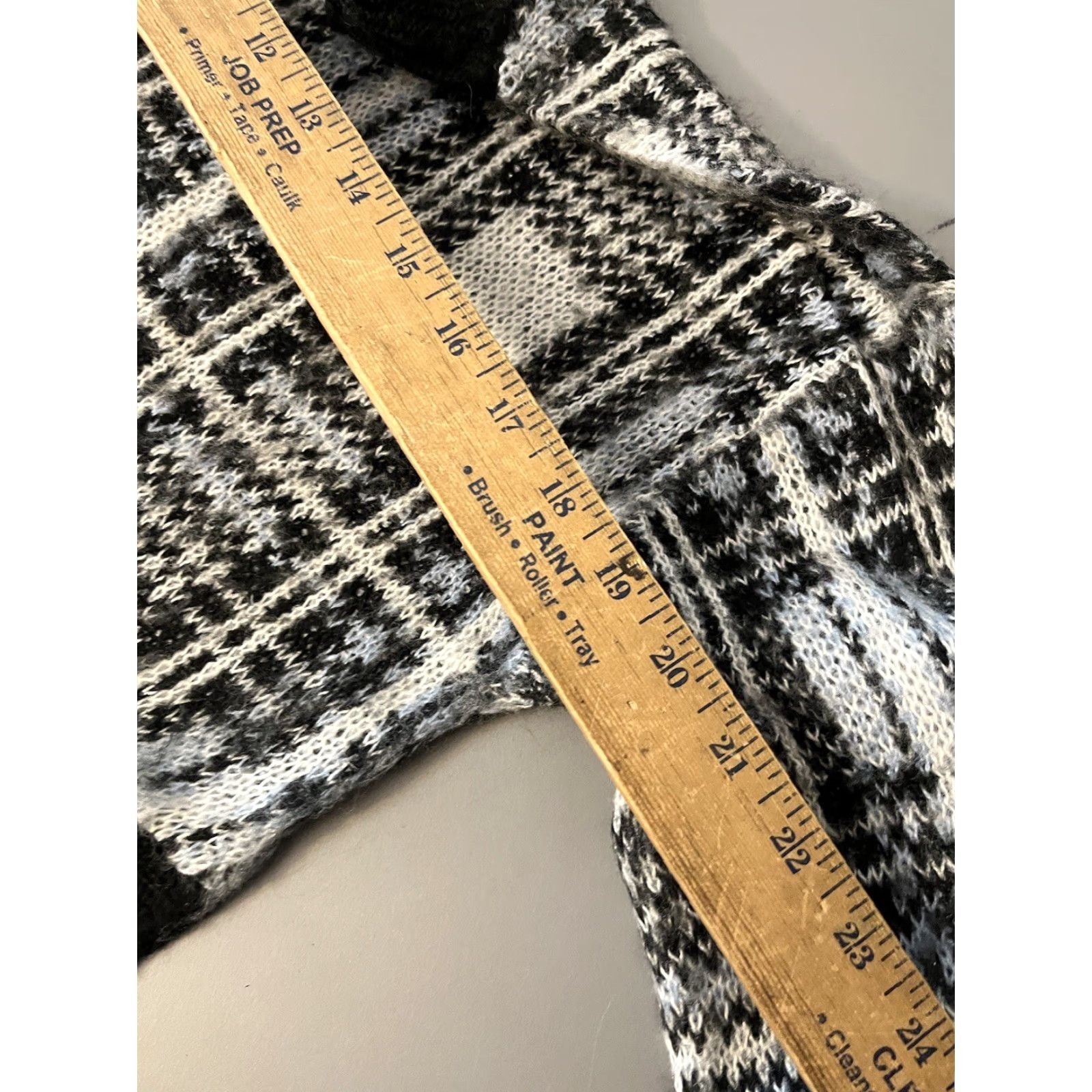 Nine West Nine West Tunic Sweater M Black and White Plaid Long Sleeve Mock Turtleneck Pullover Women Casual Workwear Fall Winter Size M / US 6-8 / IT 42-44 - 6 Thumbnail