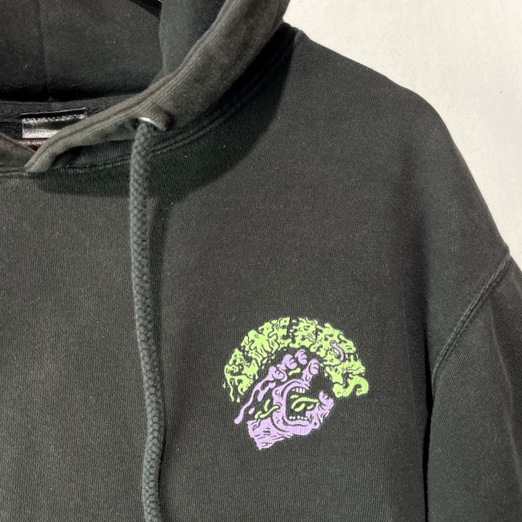 Vintage Santa Cruz Hoodie Mens M Black Slime Balls Speed Wheels Skateboard Pullover Graphic Print Logo Winter Outdoor Grunge Retro Size US M / EU 48-50 / 2 - 3 Thumbnail