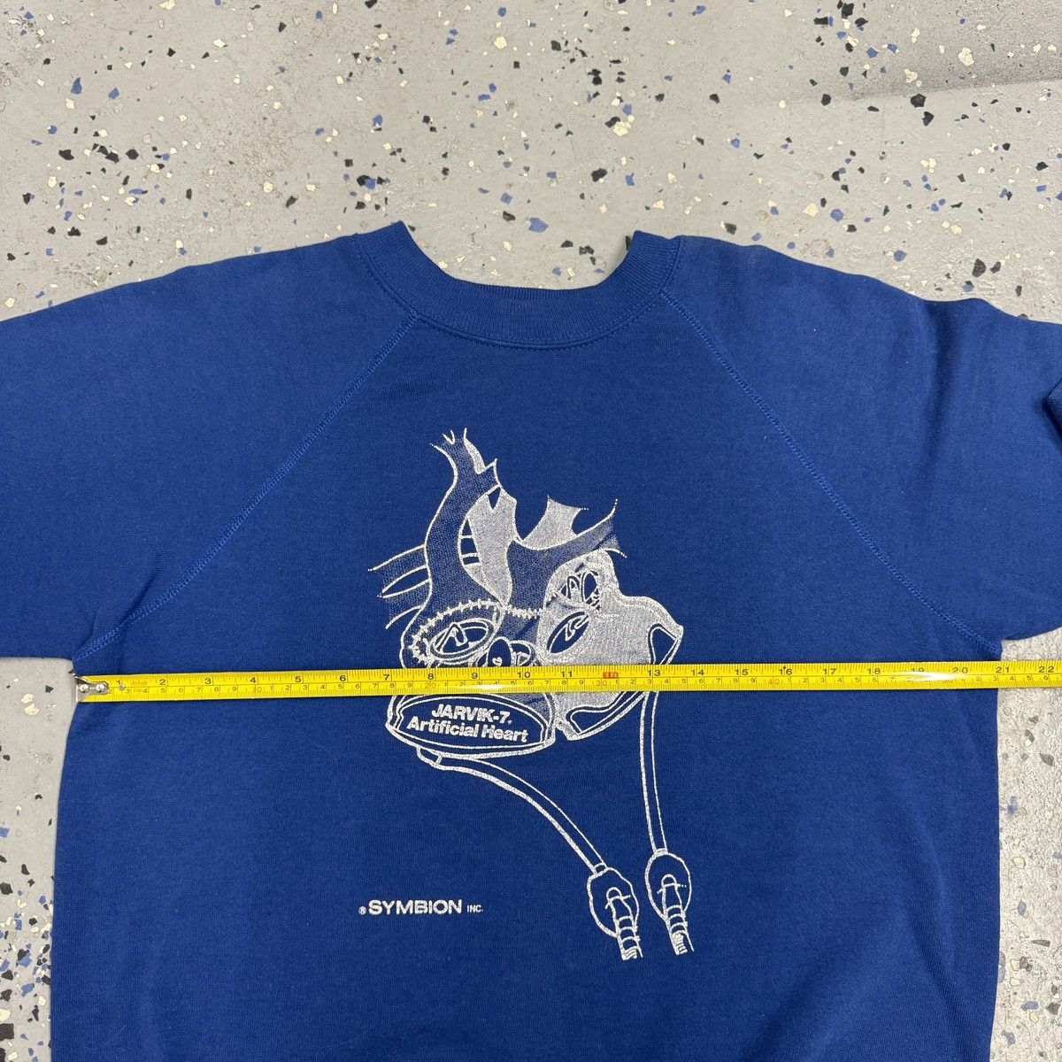 Jerzees Vintage 90s Jerzees Artificial Heart Graphic Sweatshirt M Size US M / EU 48-50 / 2 - 5 Thumbnail