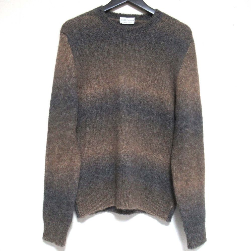 Other Other Settefili Cashmere Gradation Border Alpaca Knit Natural Material Tops DUTY FREE for USA Size ONE SIZE - 1 Thumbnail