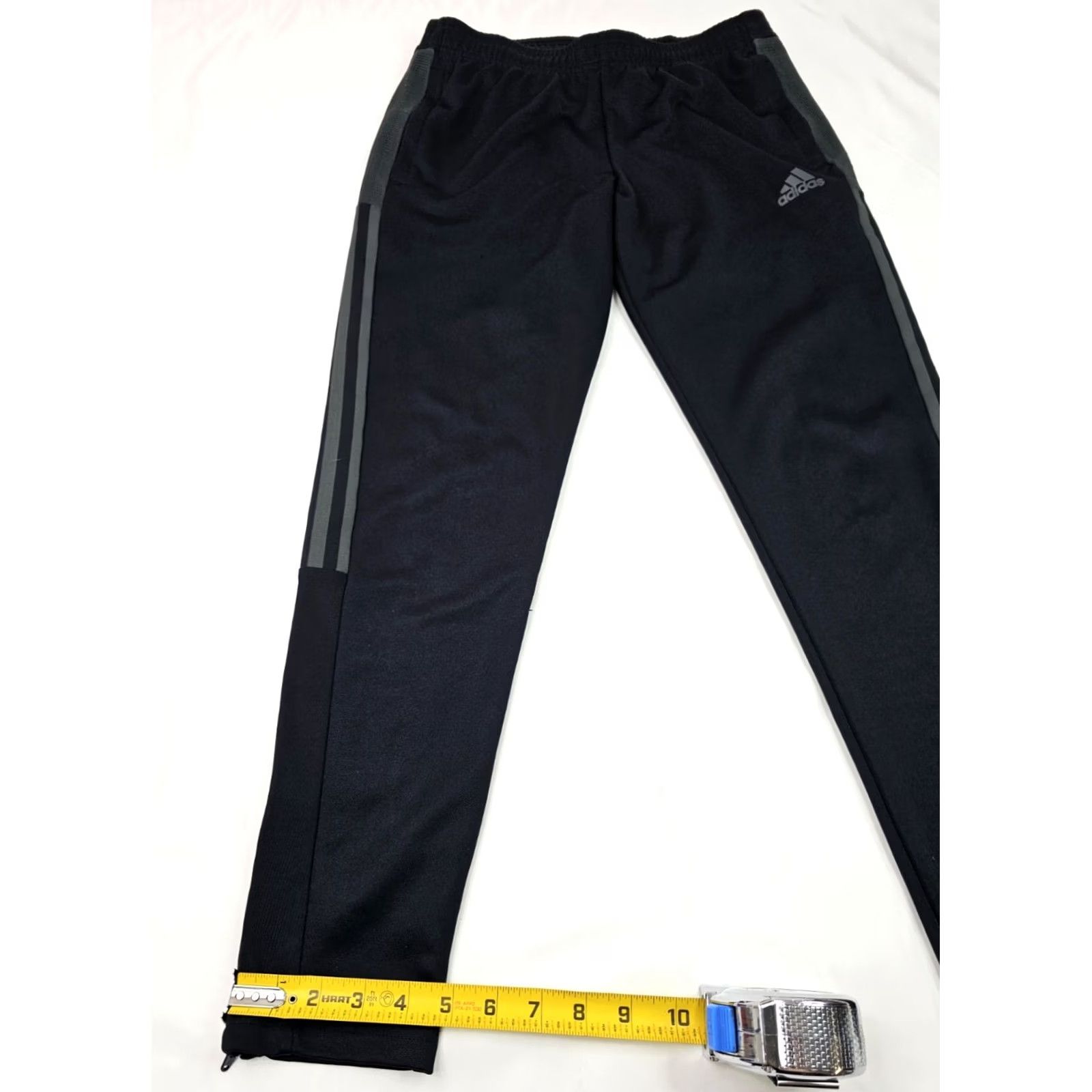 Adidas Adidas Tiro 21 Soccer Track Pants Women S Black Gray 3 Stripe EUC Slim Jogger Inseam 29" Size 28" / US 6 / IT 42 - 2 Thumbnail
